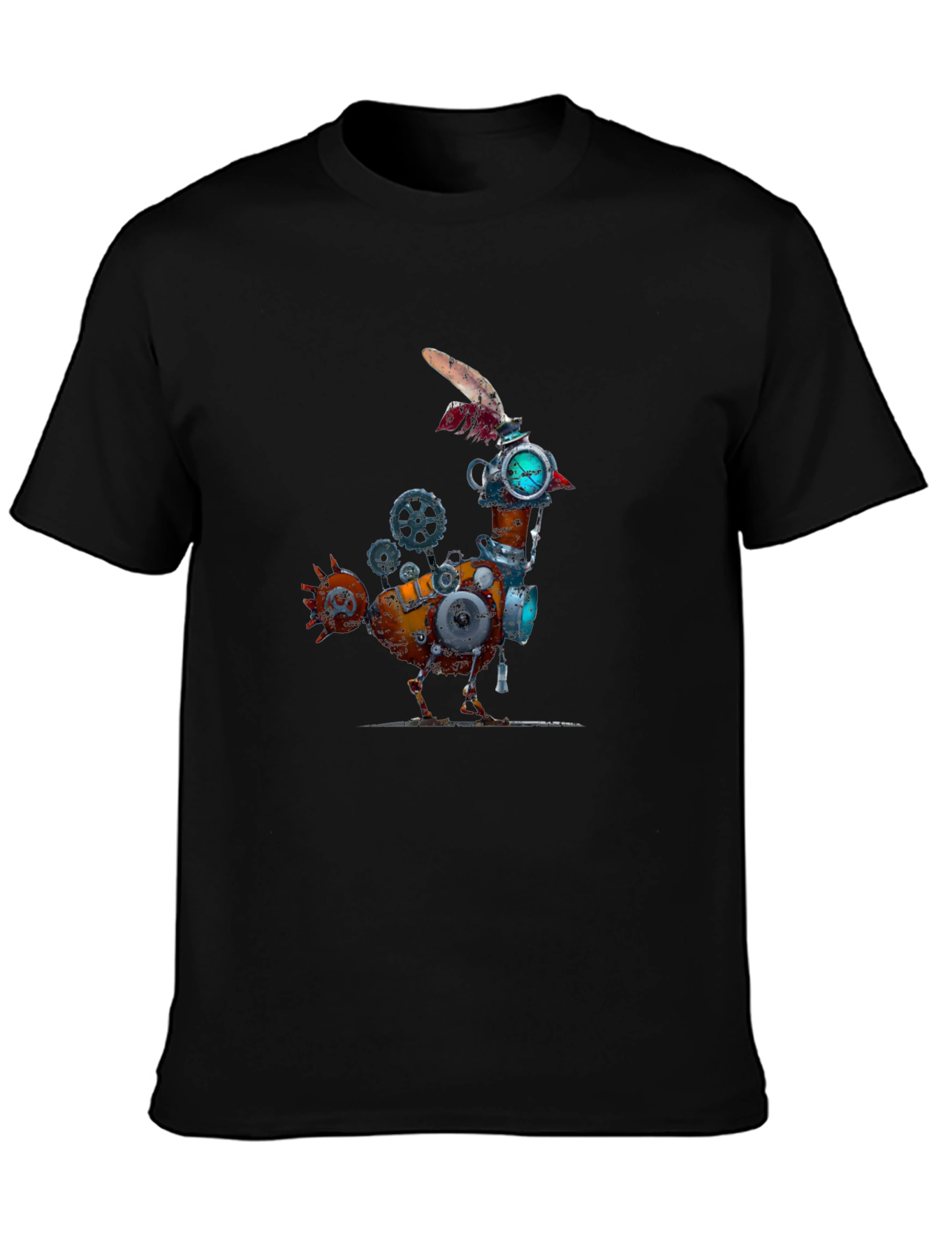 Steampunk Mechanical Chicken Graphic Tee