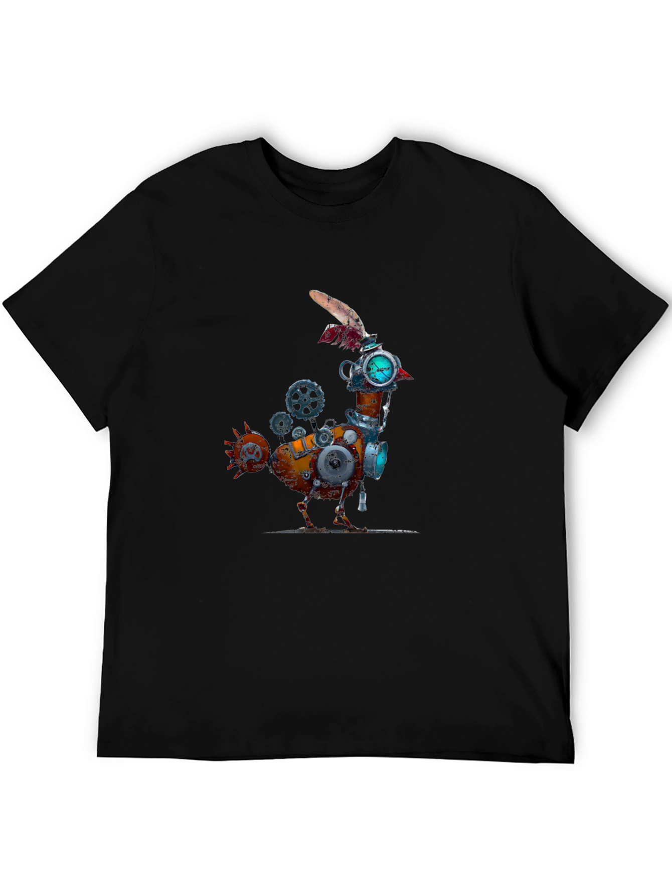 Steampunk Mechanical Chicken Graphic Tee