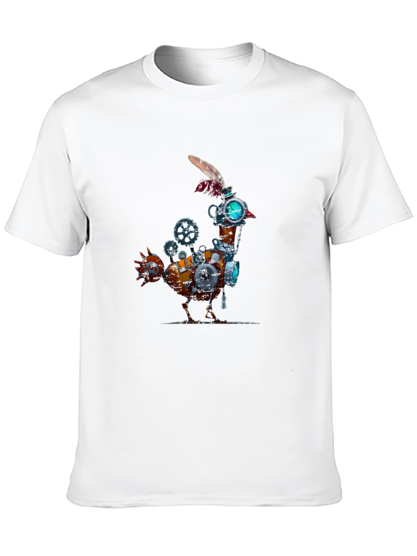 Steampunk Mechanical Chicken Graphic Tee