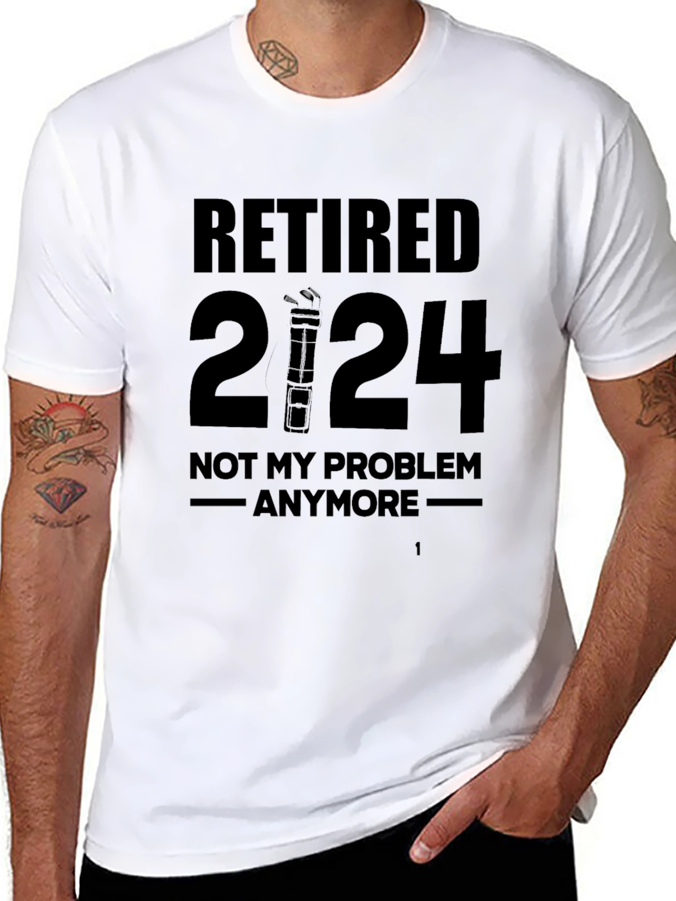 Retired 2024 T-Shirt - Not My Problem Anymore