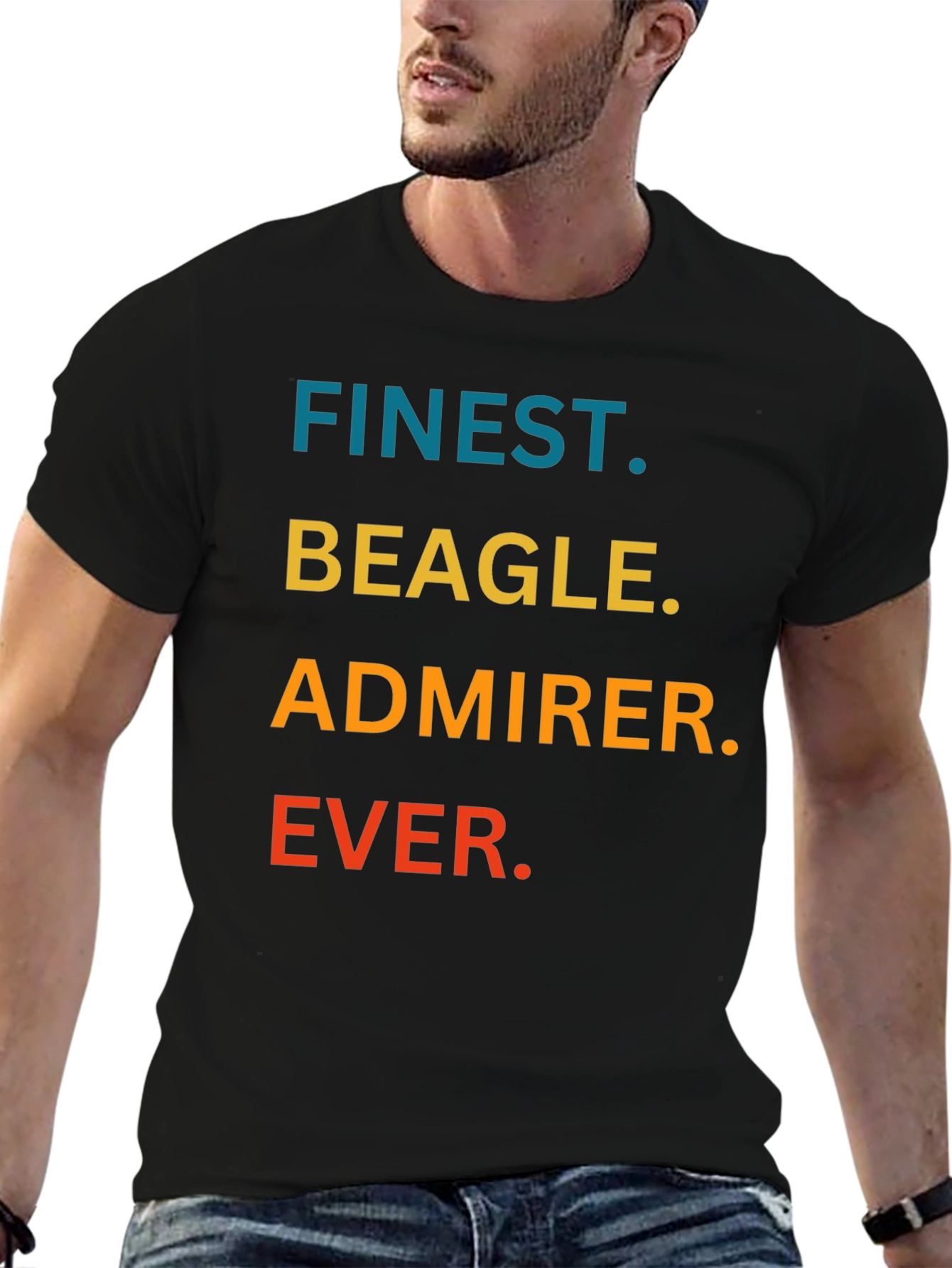 Finest Beagle Admirer Ever Black T-Shirt
