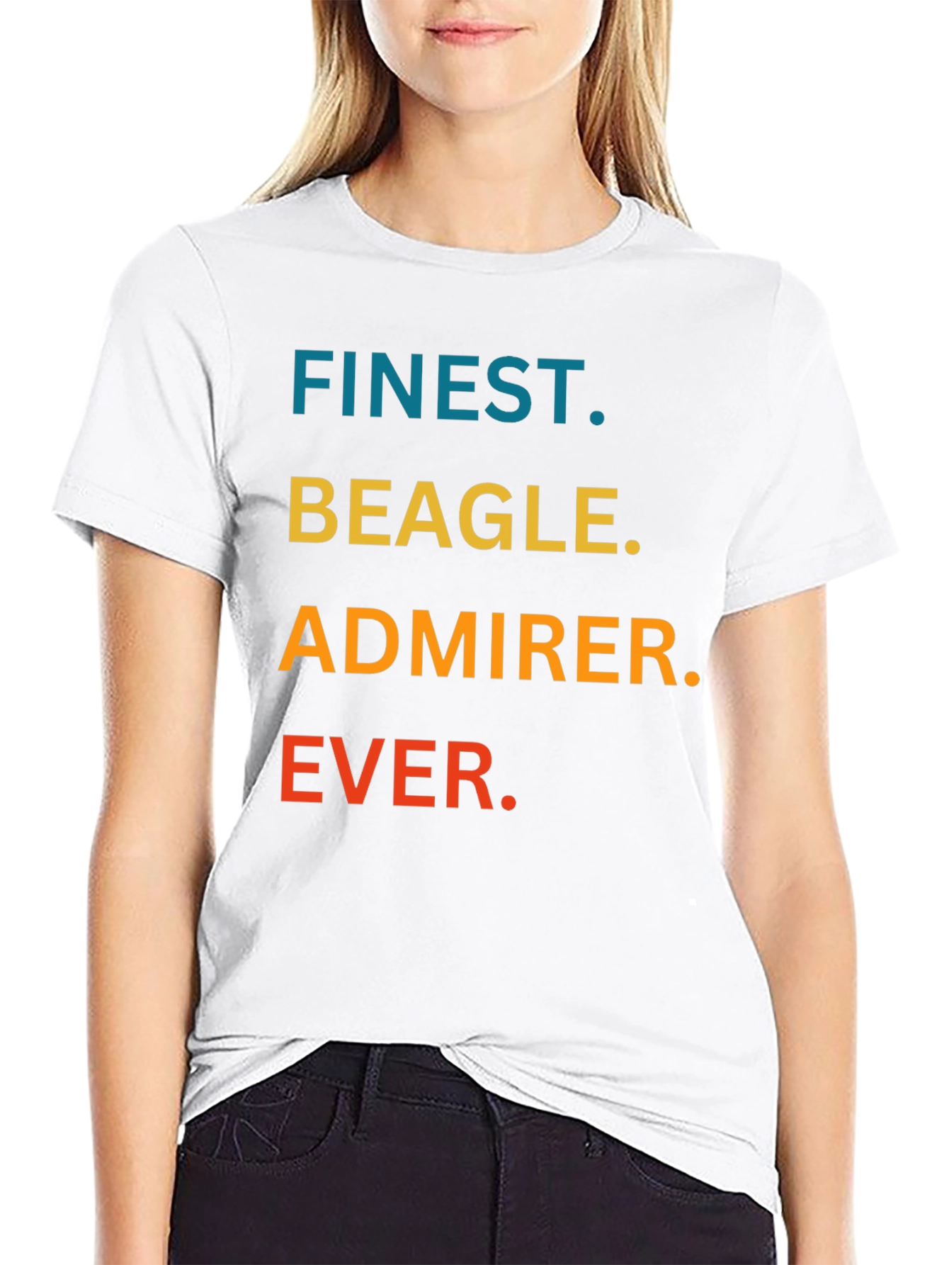 Finest Beagle Admirer Ever Black T-Shirt
