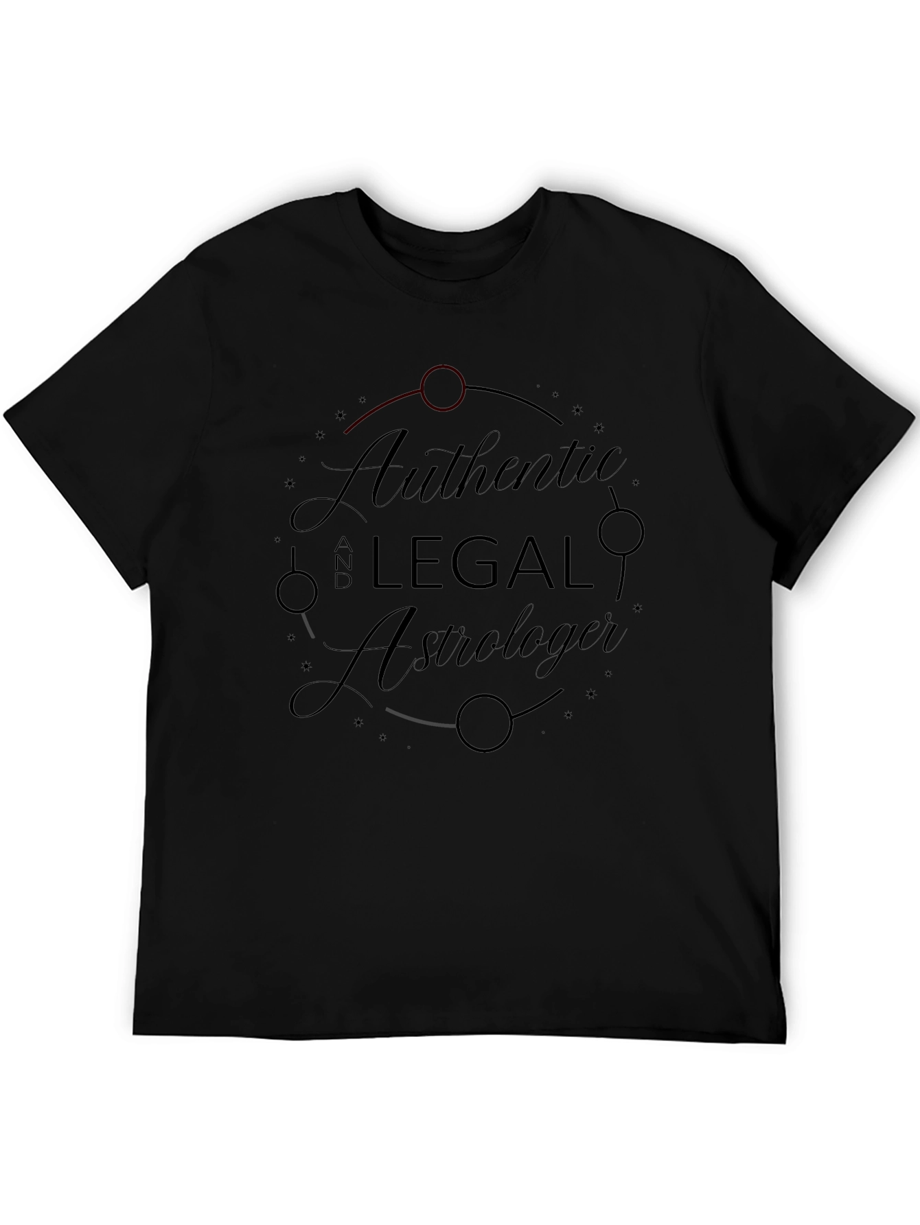 Authentic Legal Astrologer Black T-Shirt