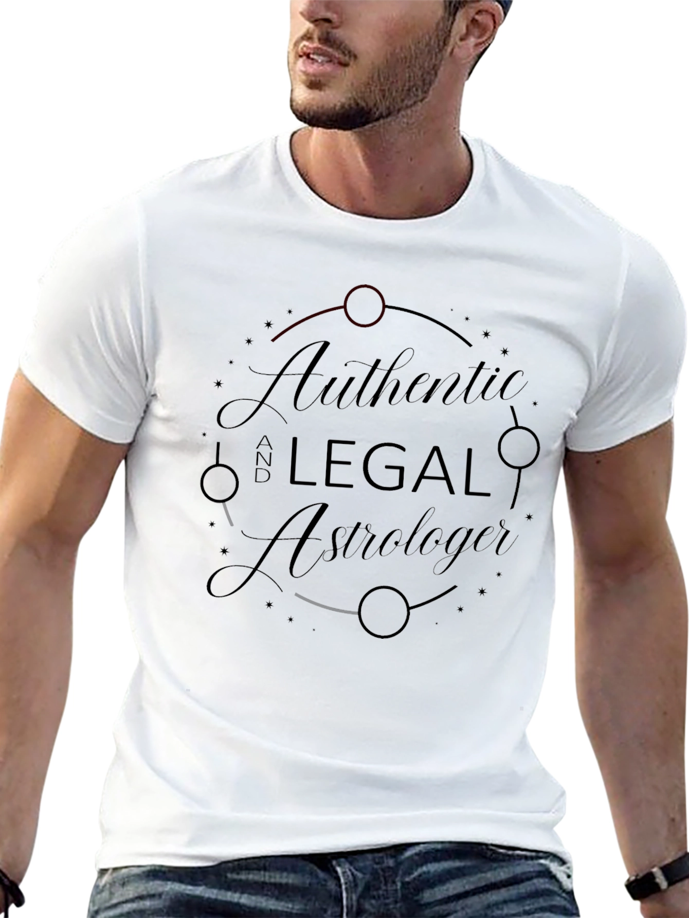 Authentic Legal Astrologer Black T-Shirt