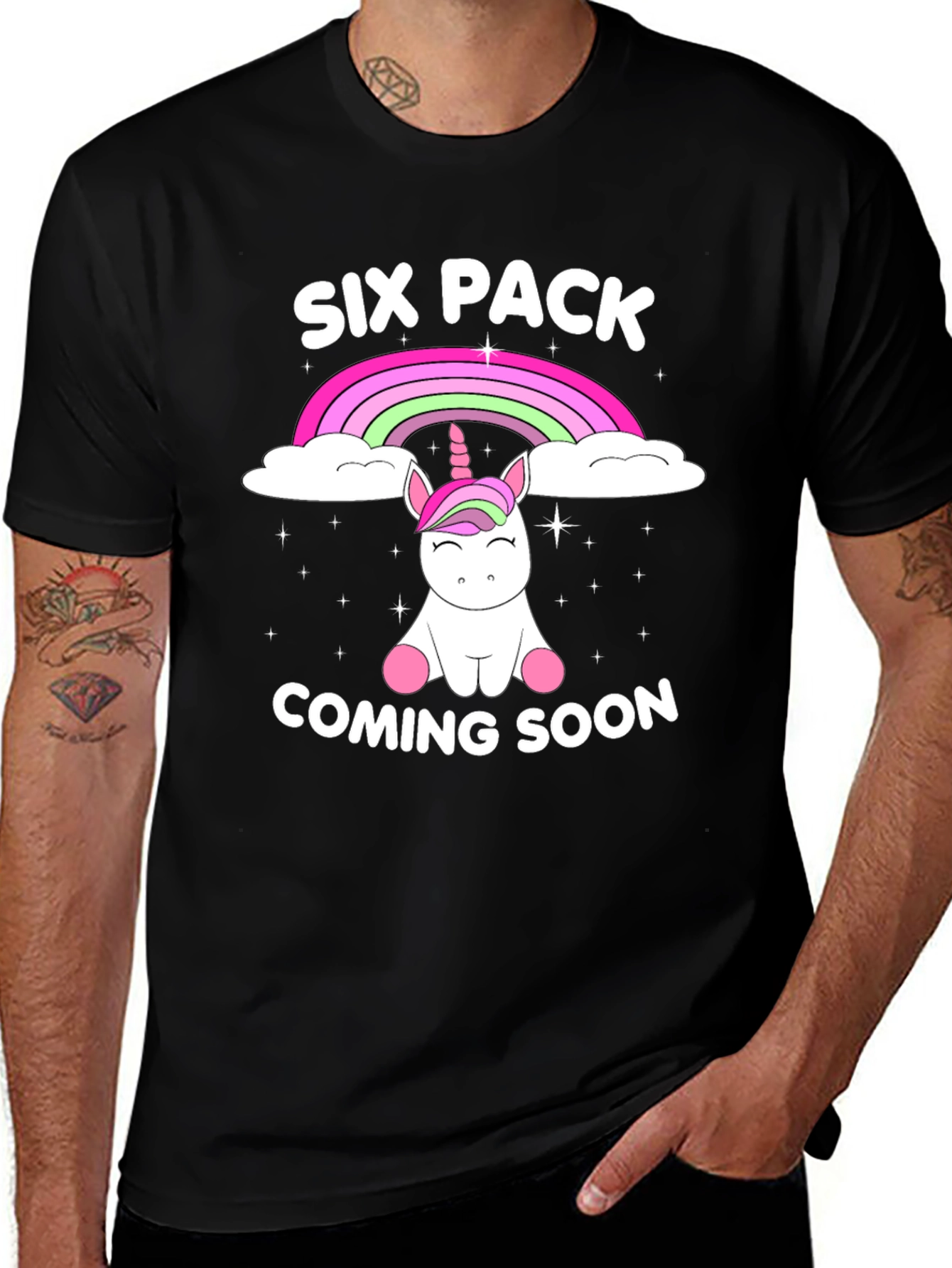 Unicorn Six Pack Coming Soon T-Shirt