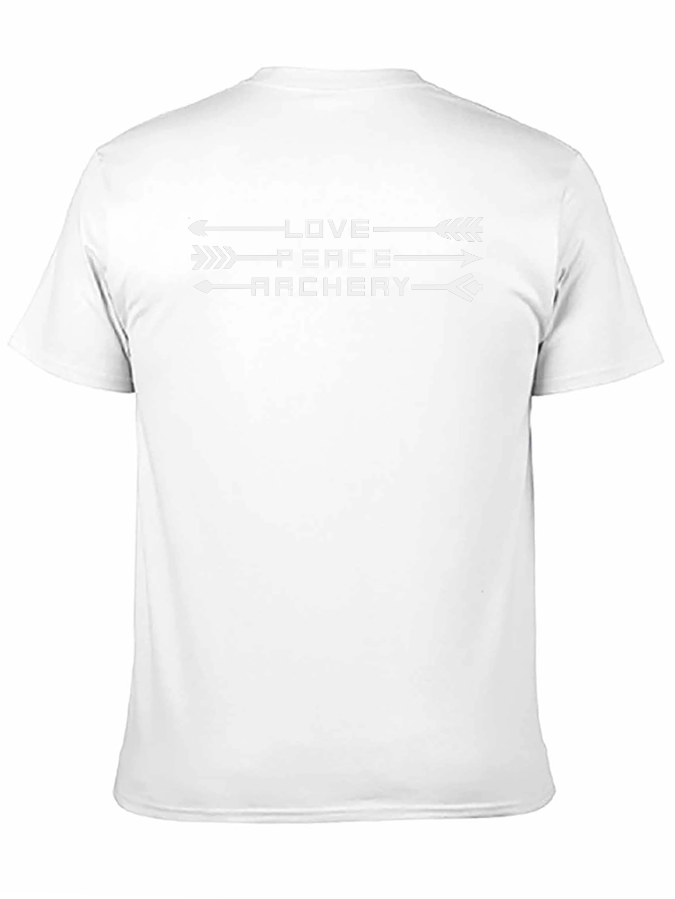 Love Peace Archery Black Graphic Tee