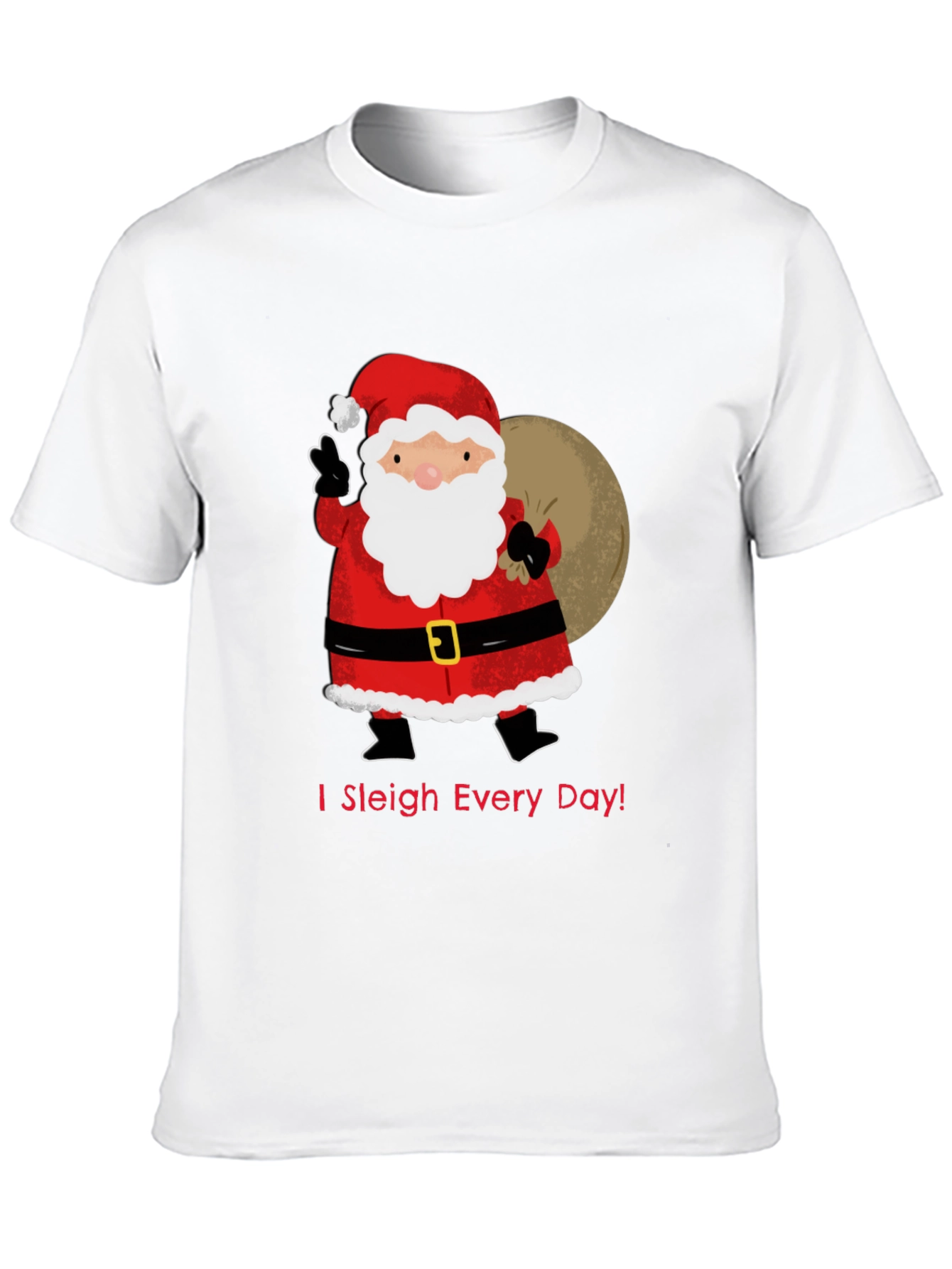 I Sleigh Every Day Santa T-Shirt