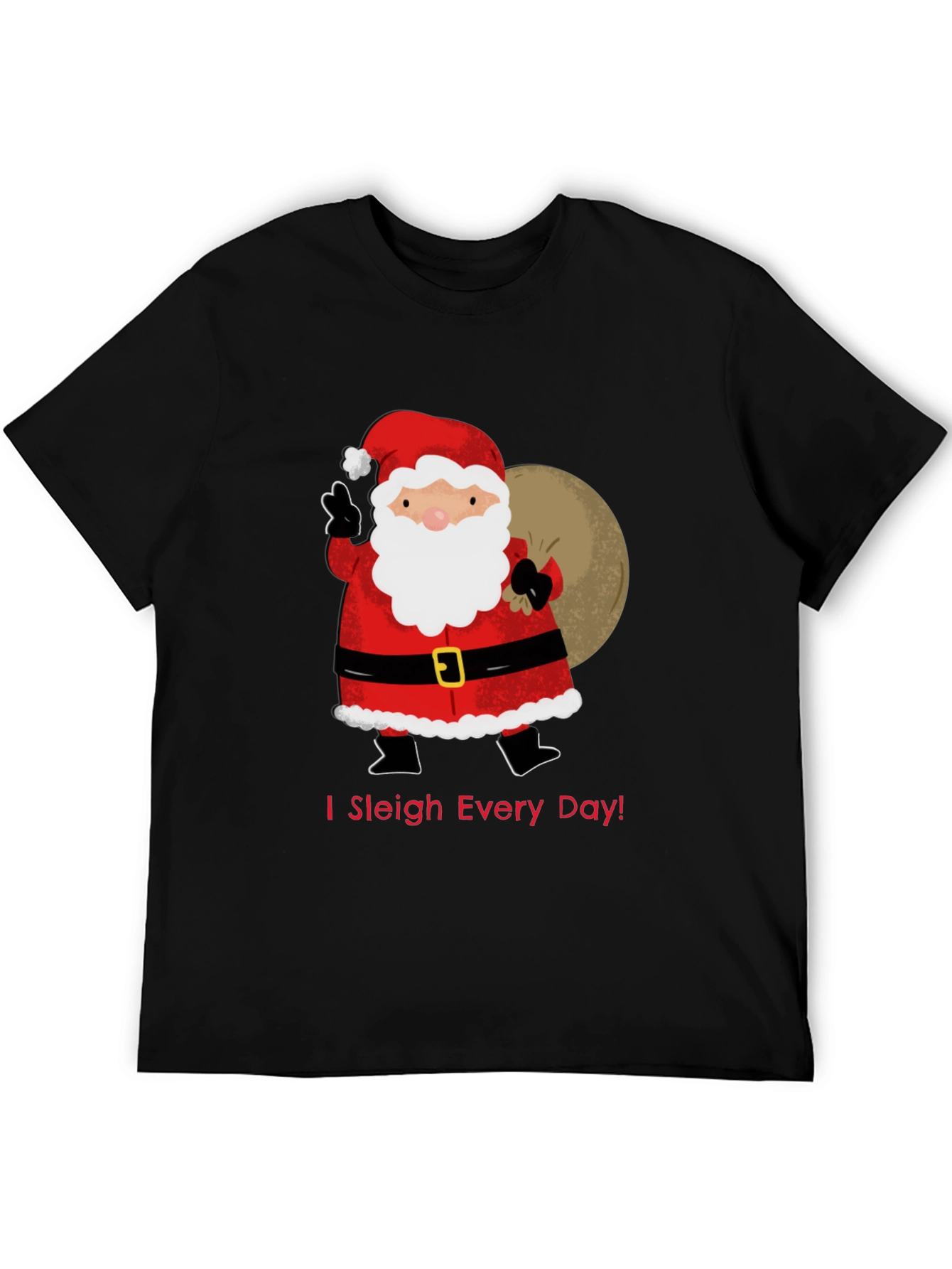 I Sleigh Every Day Santa T-Shirt