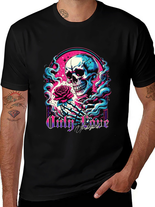 Skull & Rose Graphic Tee - Only Love Remains T-Shirt