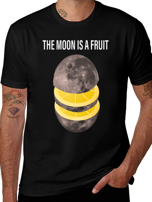 Moon Fruit Slice Graphic T-Shirt