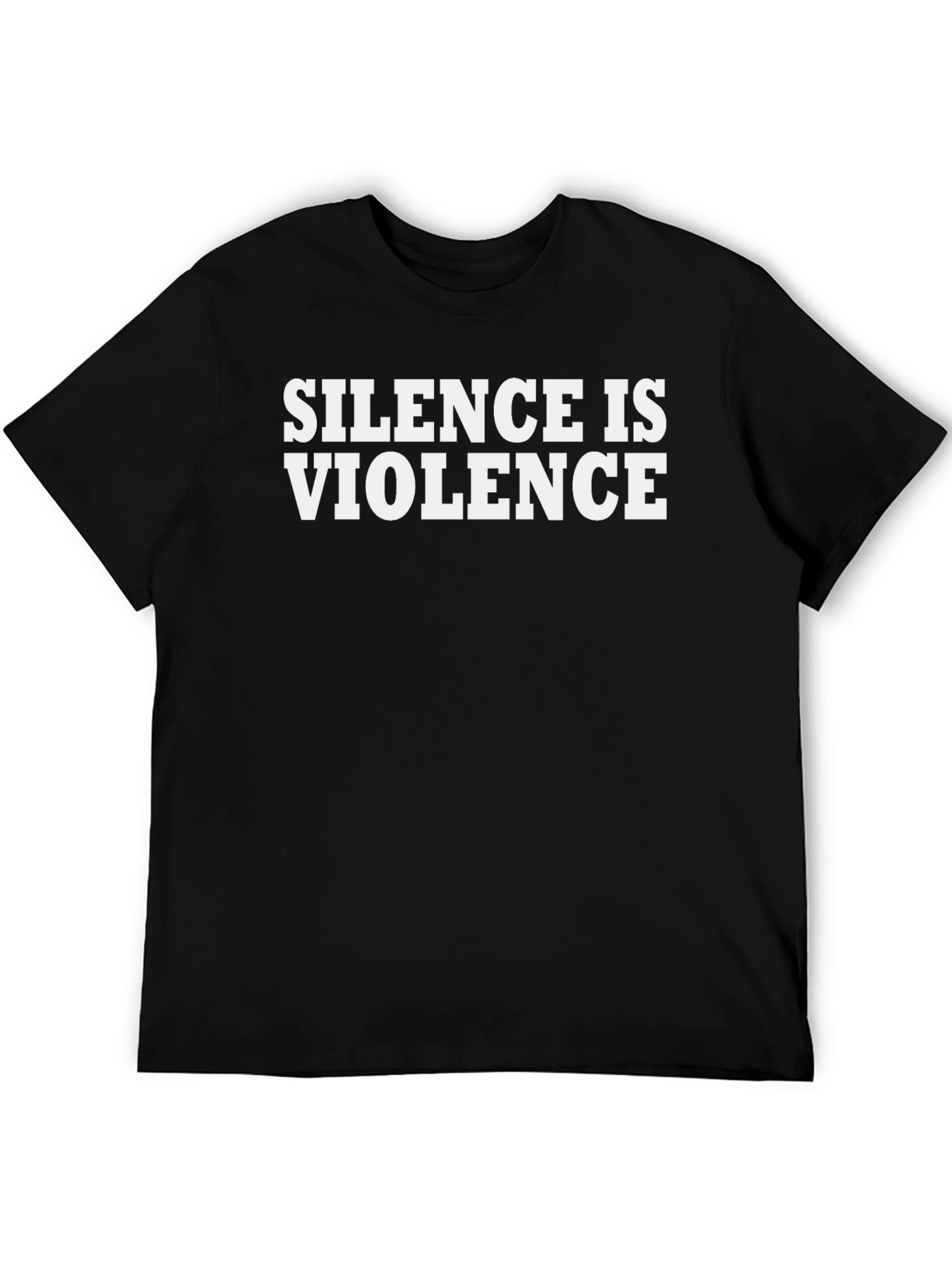 Silence is Violence Graphic Tee - Black Cotton