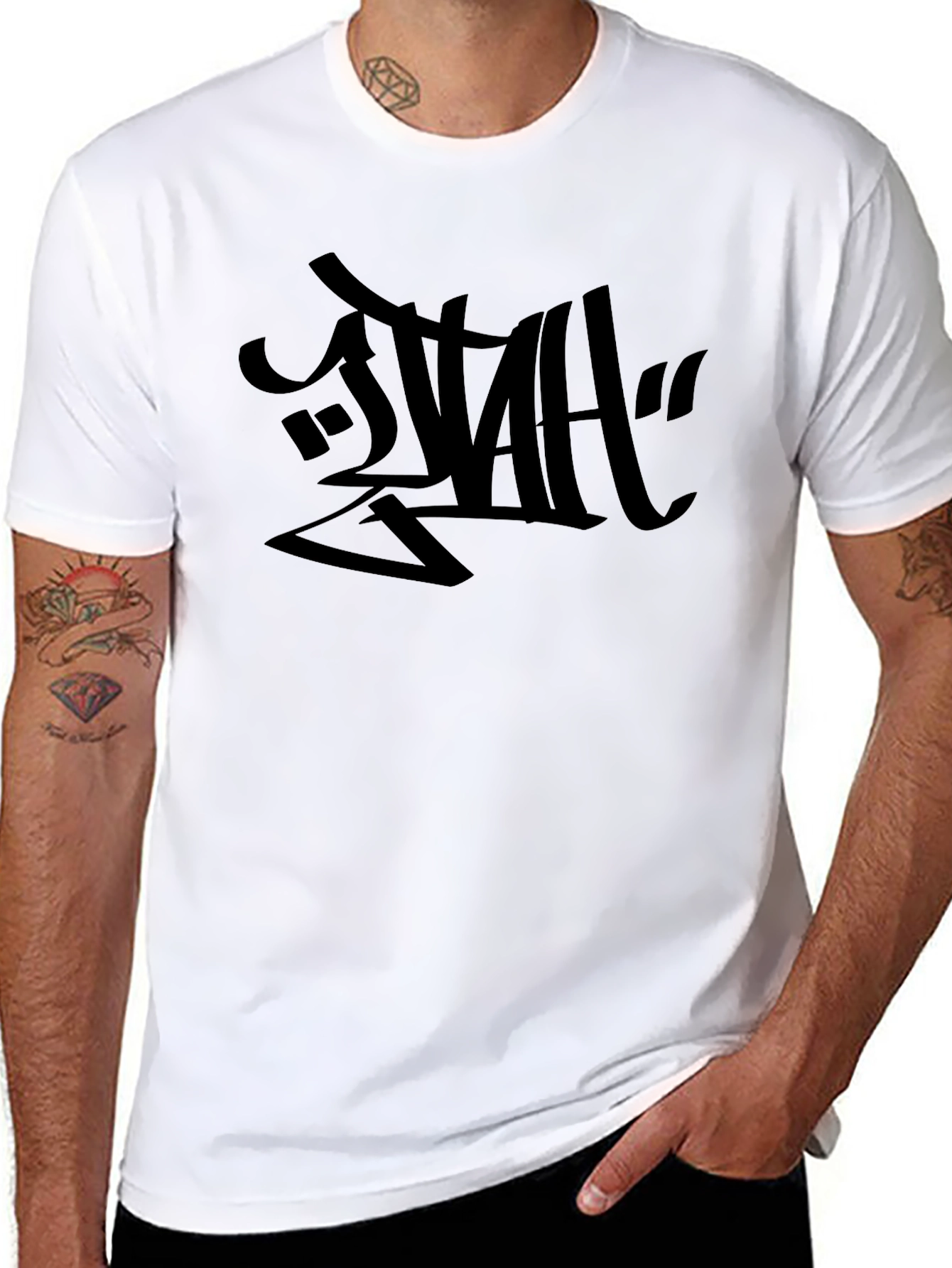 Bold Graphic Black T-Shirt