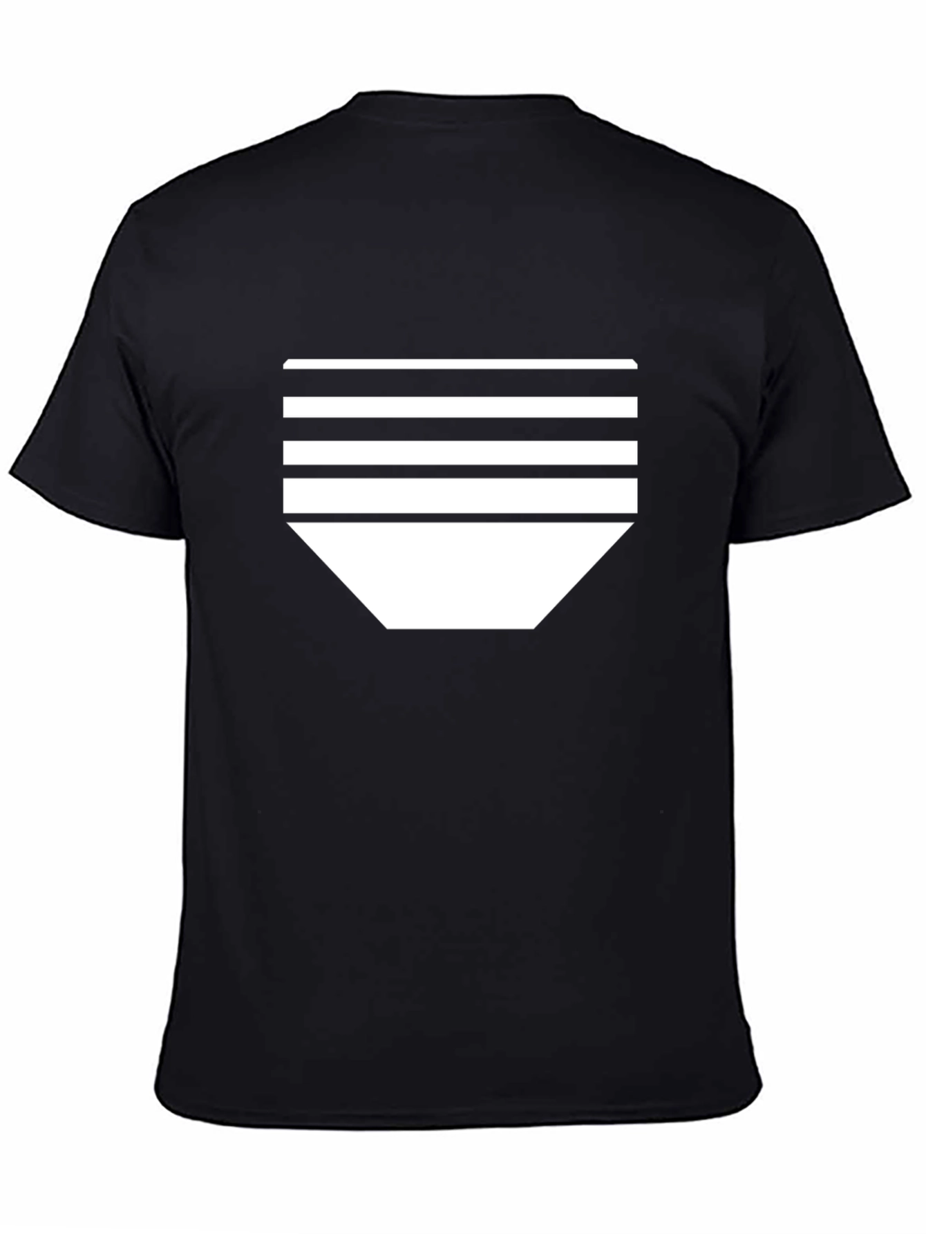 Modern Striped Tee - Black Graphic T-Shirt