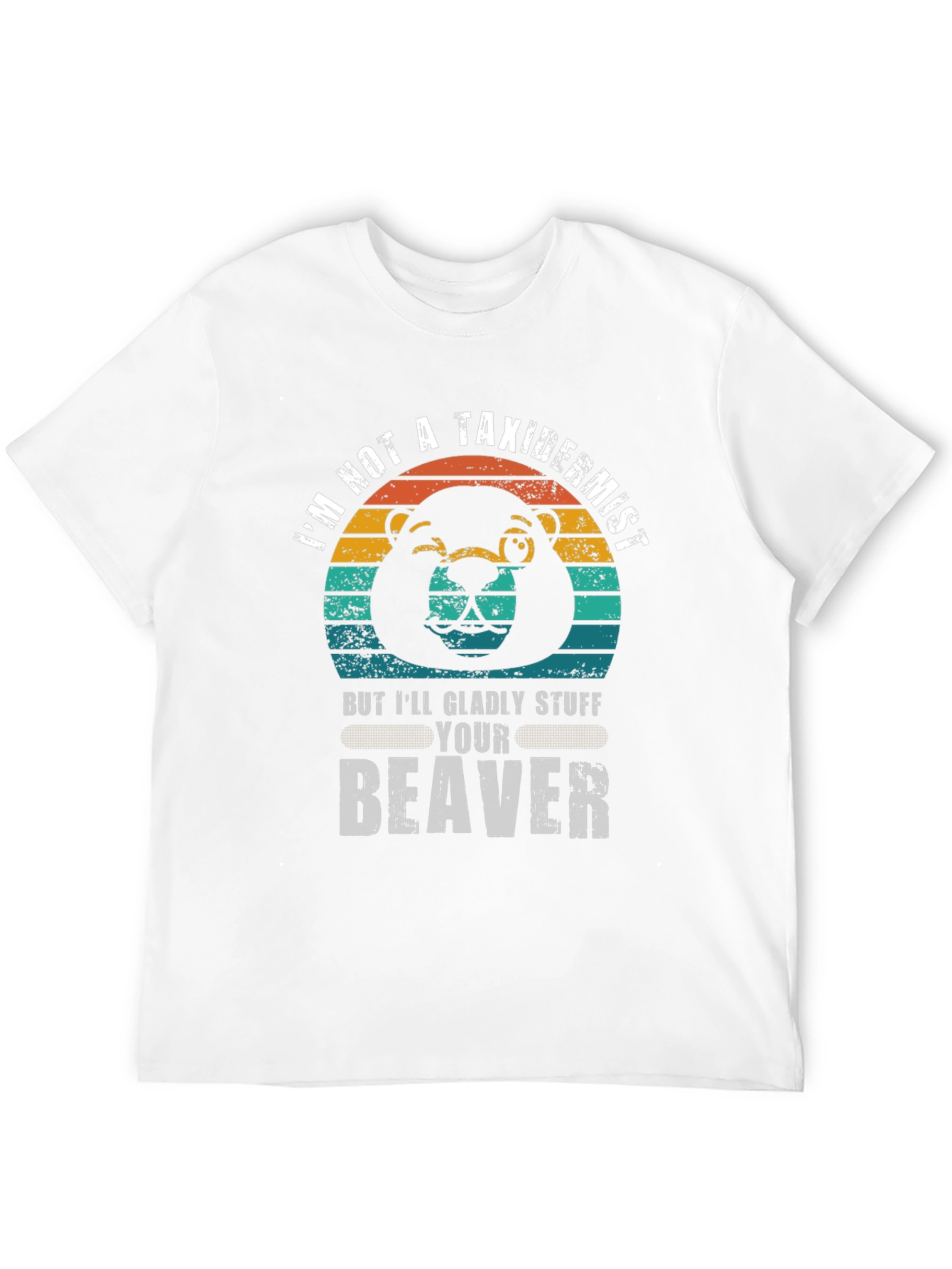 Funny Beaver Graphic T-Shirt