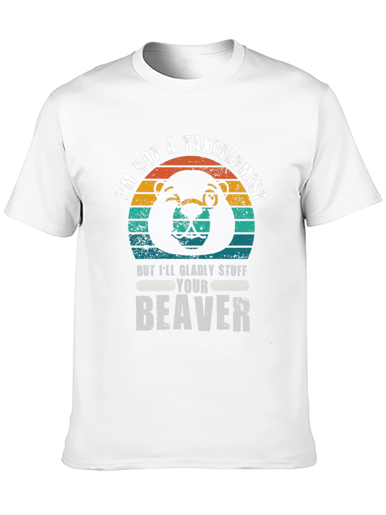Funny Beaver Graphic T-Shirt
