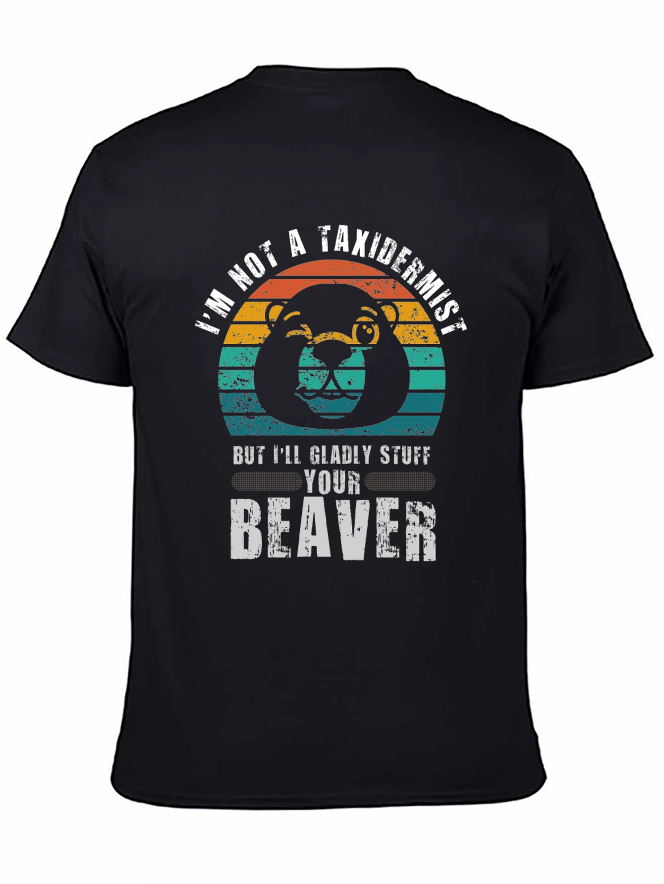 Funny Beaver Graphic T-Shirt