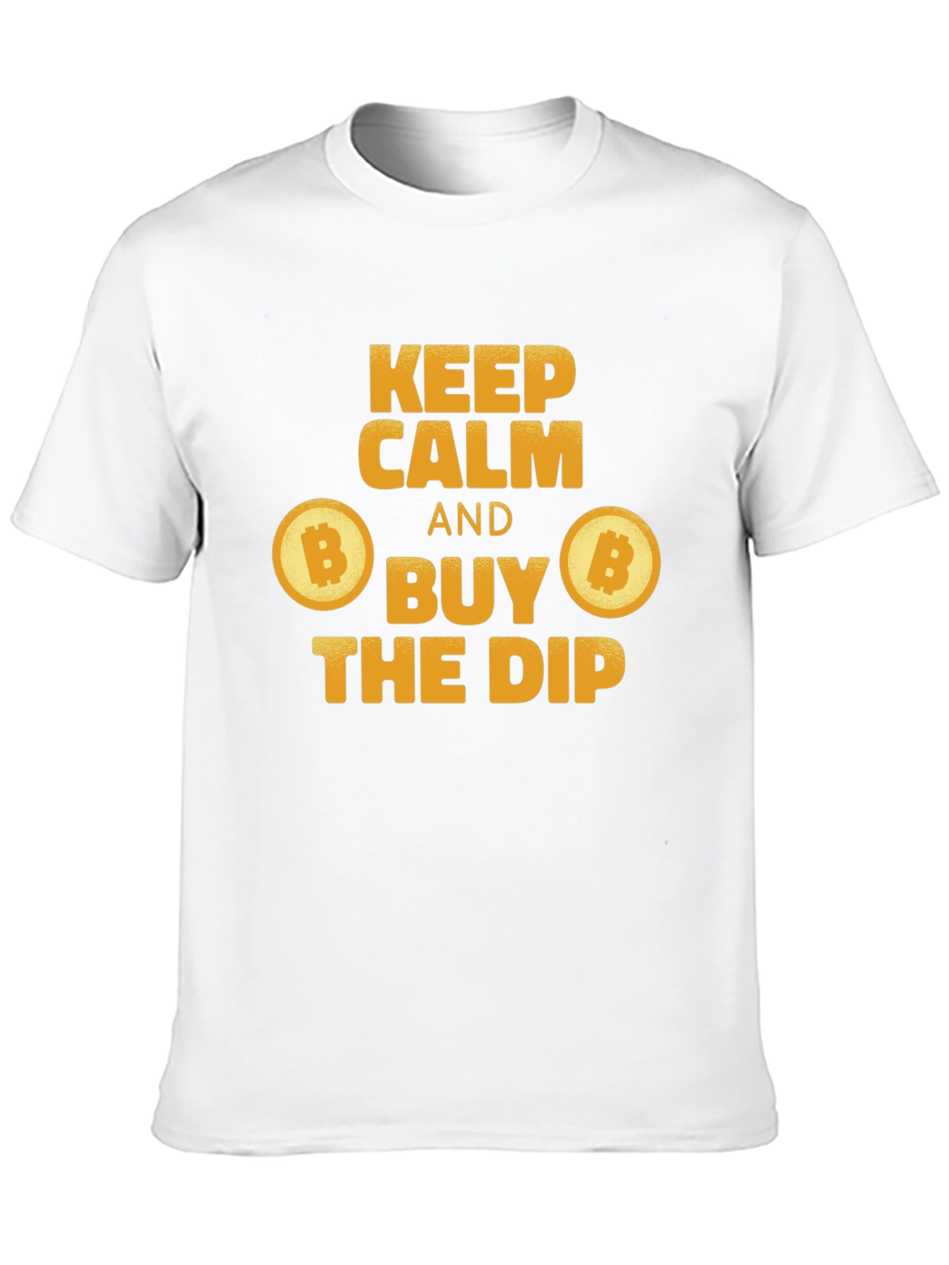 Keep Calm Buy The Dip Bitcoin Crypto Black T-Shirt