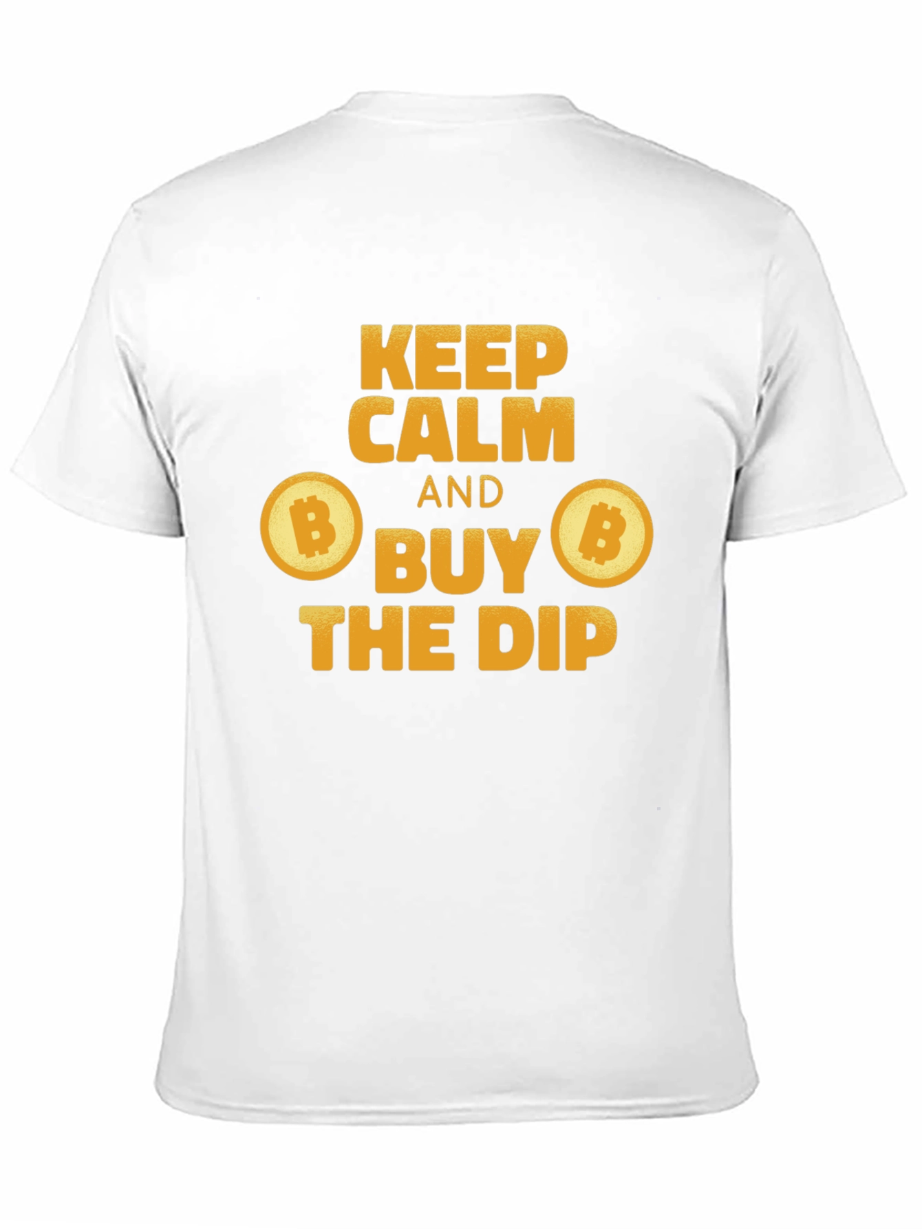 Keep Calm Buy The Dip Bitcoin Crypto Black T-Shirt
