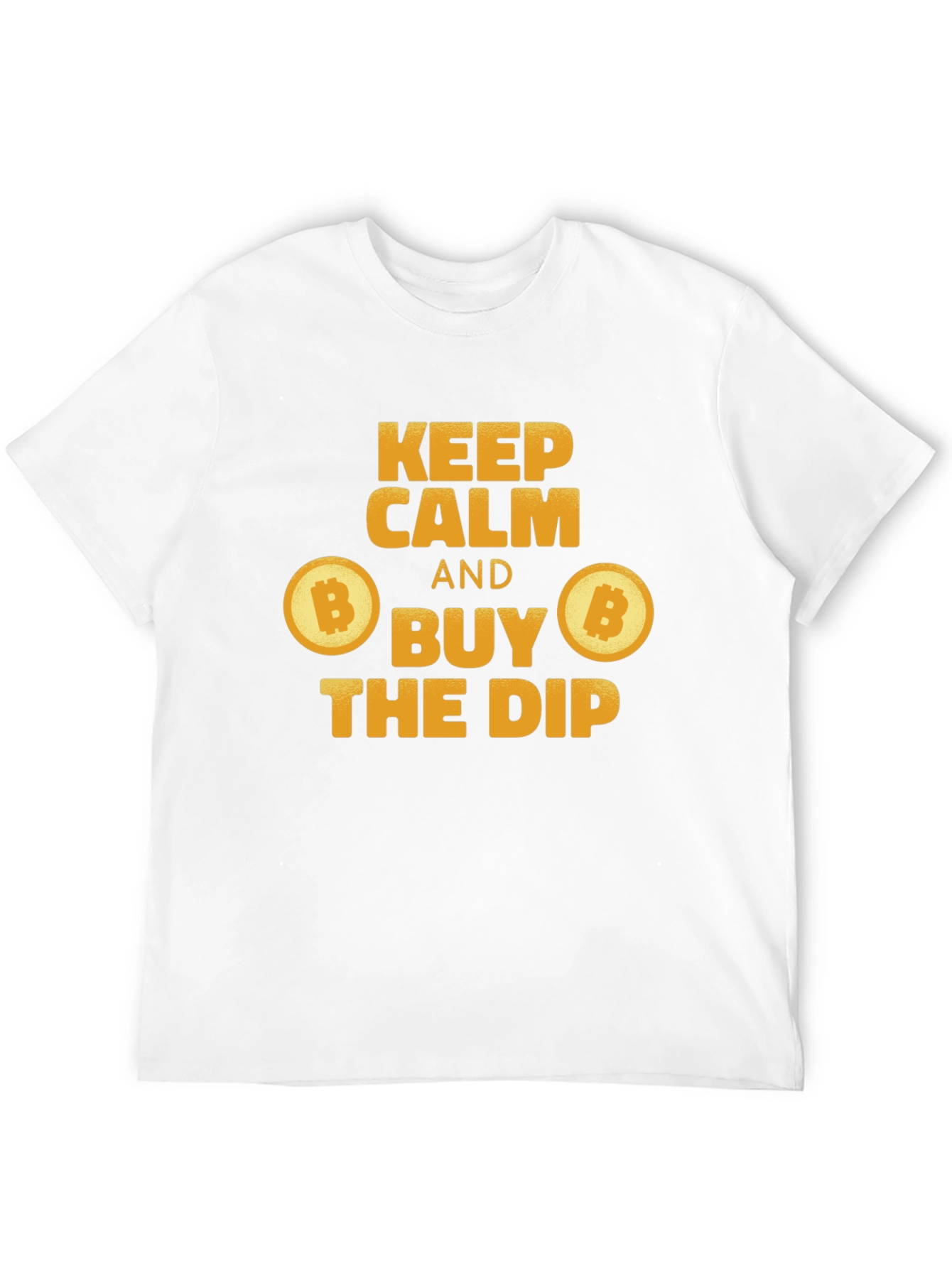 Keep Calm Buy The Dip Bitcoin Crypto Black T-Shirt