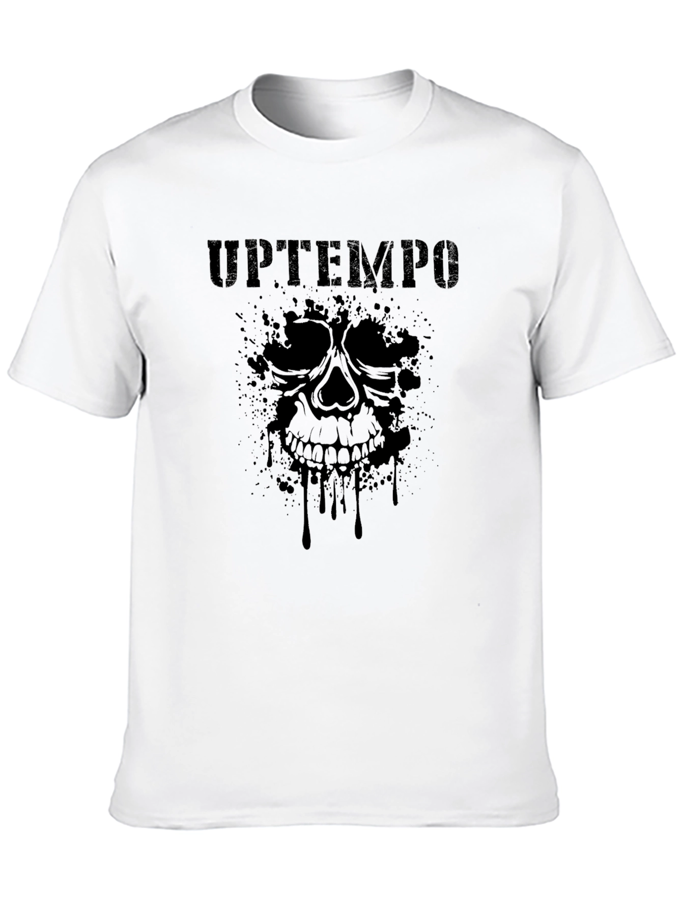 Uptempo Skull Graphic Black T-Shirt