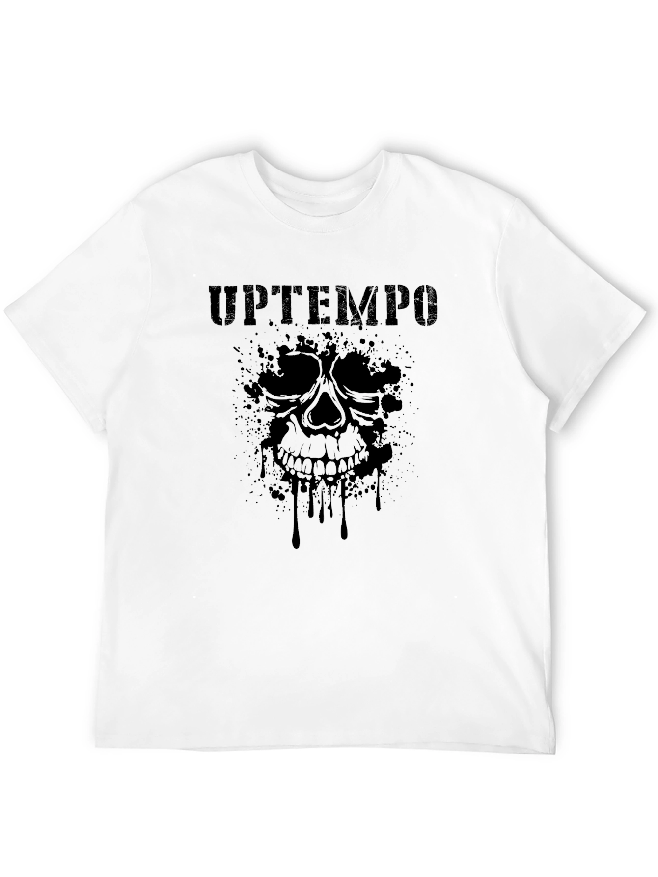 Uptempo Skull Graphic Black T-Shirt