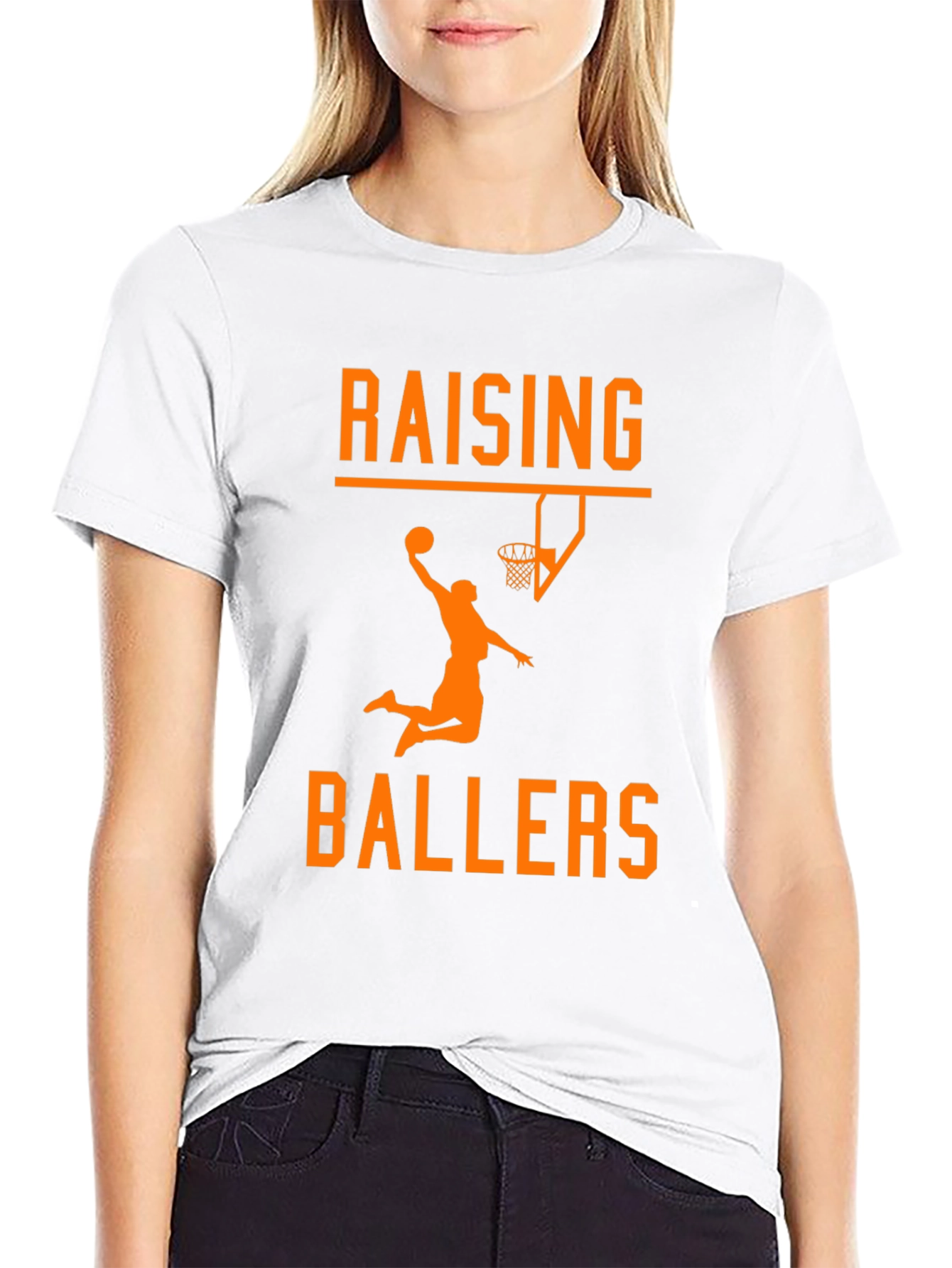 Raising Ballers Graphic Tee - Basketball Lovers T-Shirt