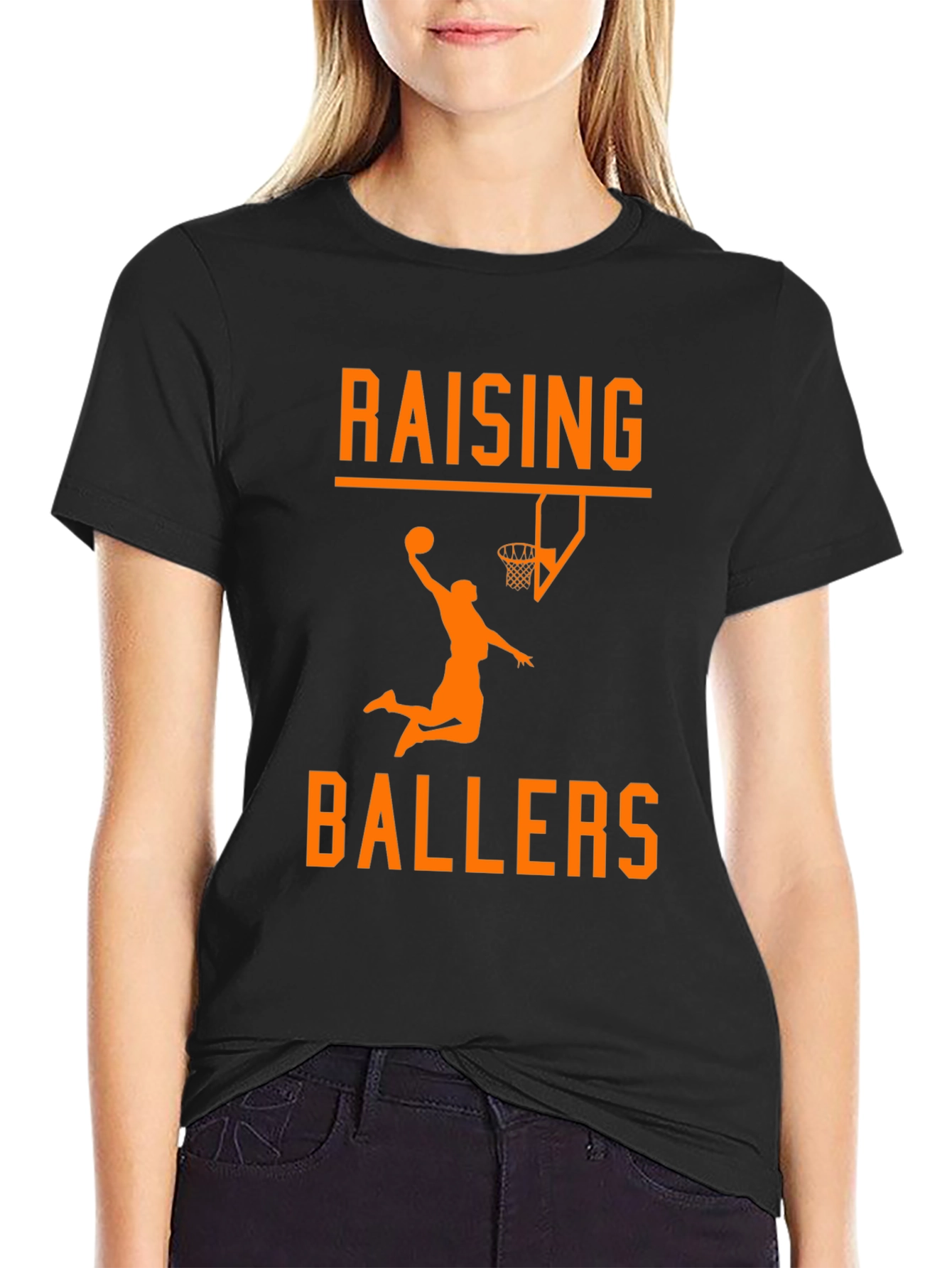 Raising Ballers Graphic Tee - Basketball Lovers T-Shirt