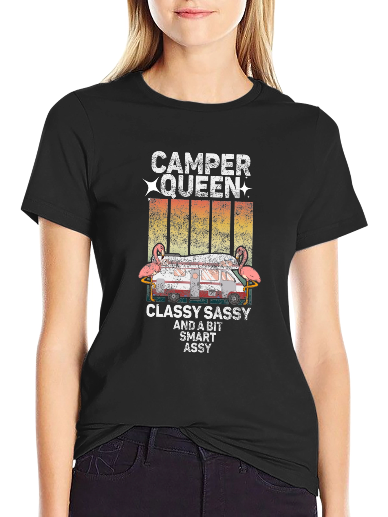 Camper Queen T-Shirt - Classy Sassy Smart Assy
