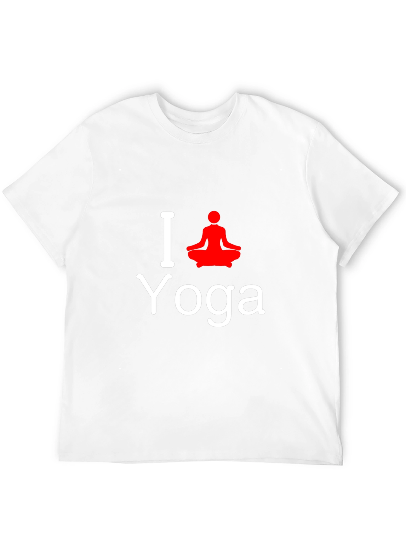 I Love Yoga T-Shirt - Black Cotton Tee