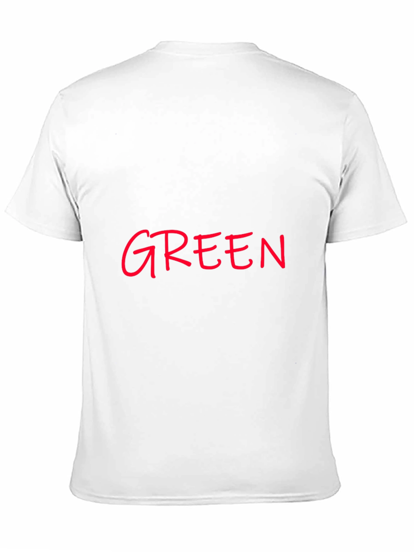 Modern Black T-Shirt with Red GREEN Print