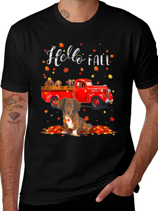 Hello Fall Dachshund T-Shirt