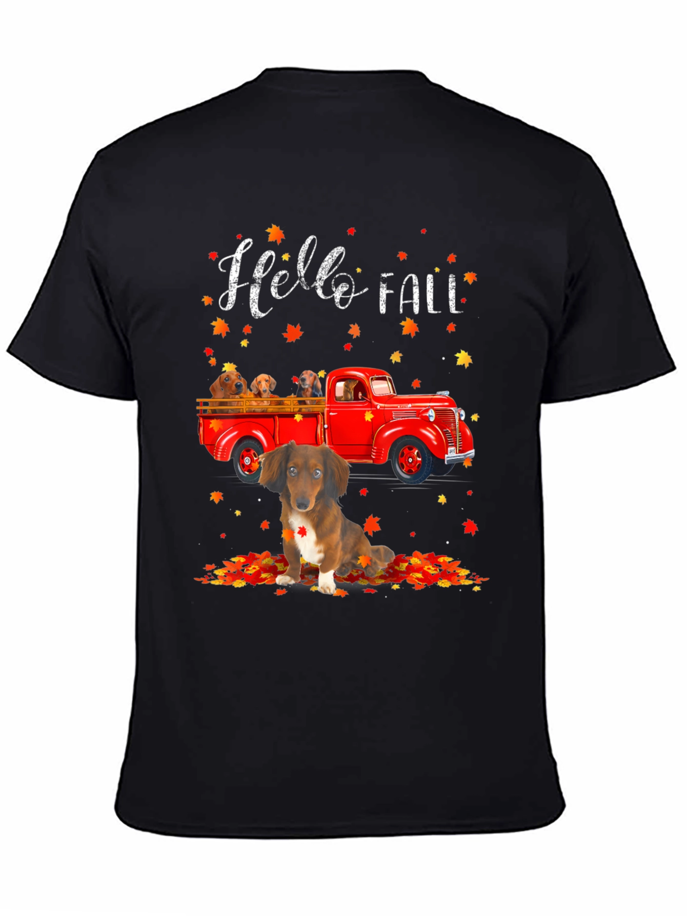 Hello Fall Dachshund T-Shirt