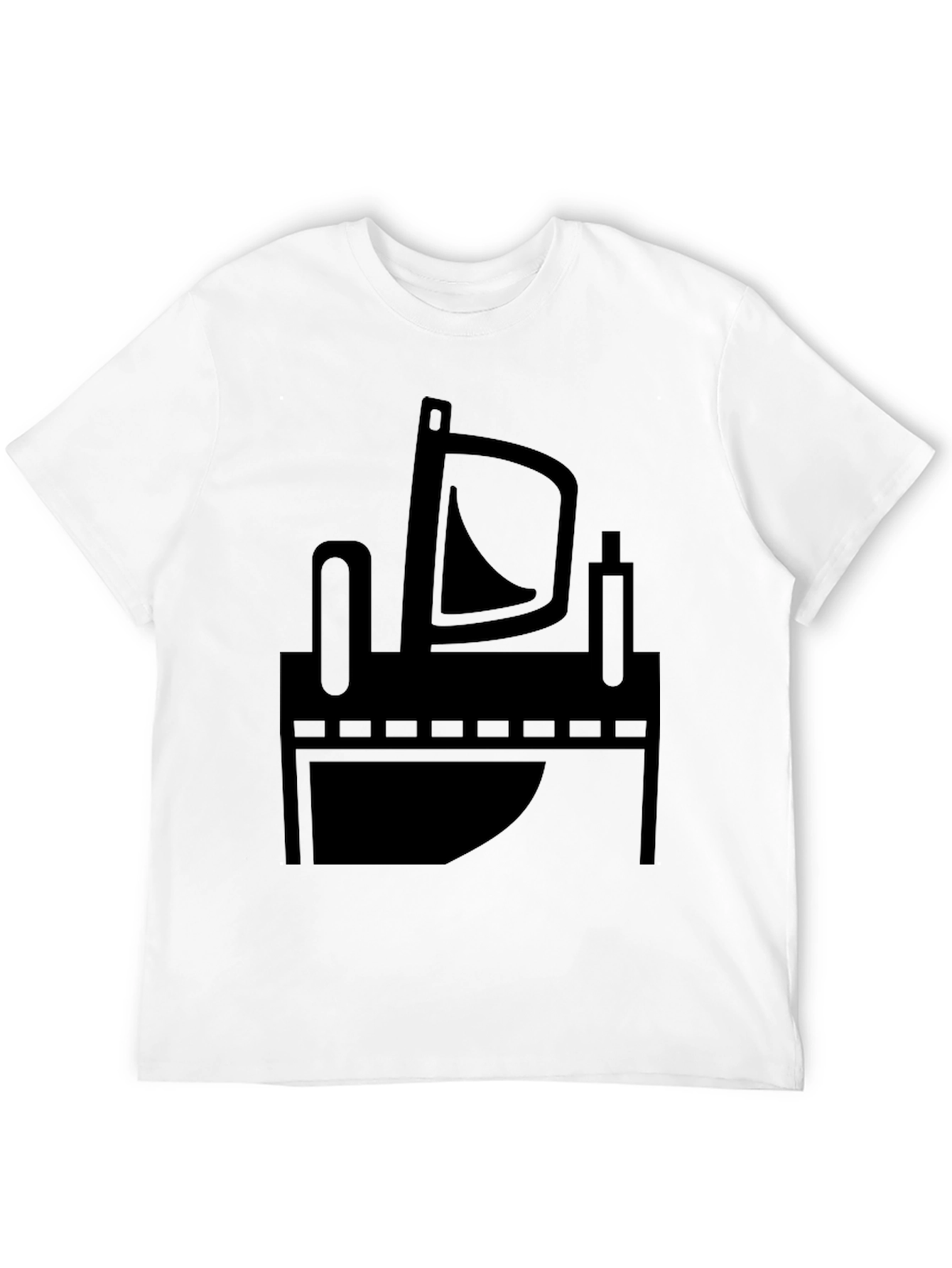 Abstract Black Graphic Tee