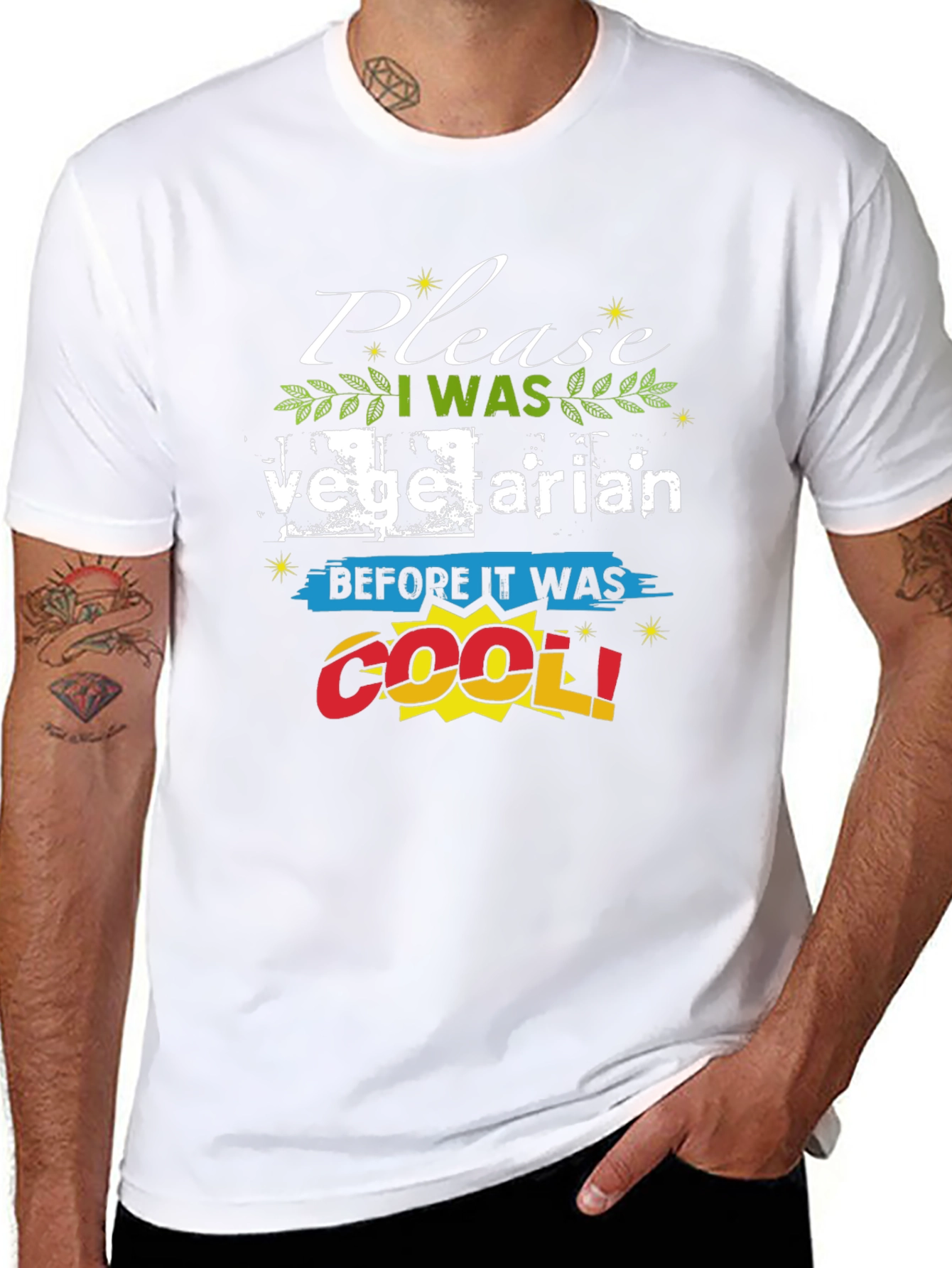 Funny Vegetarian T-Shirt - Before It Was Cool!