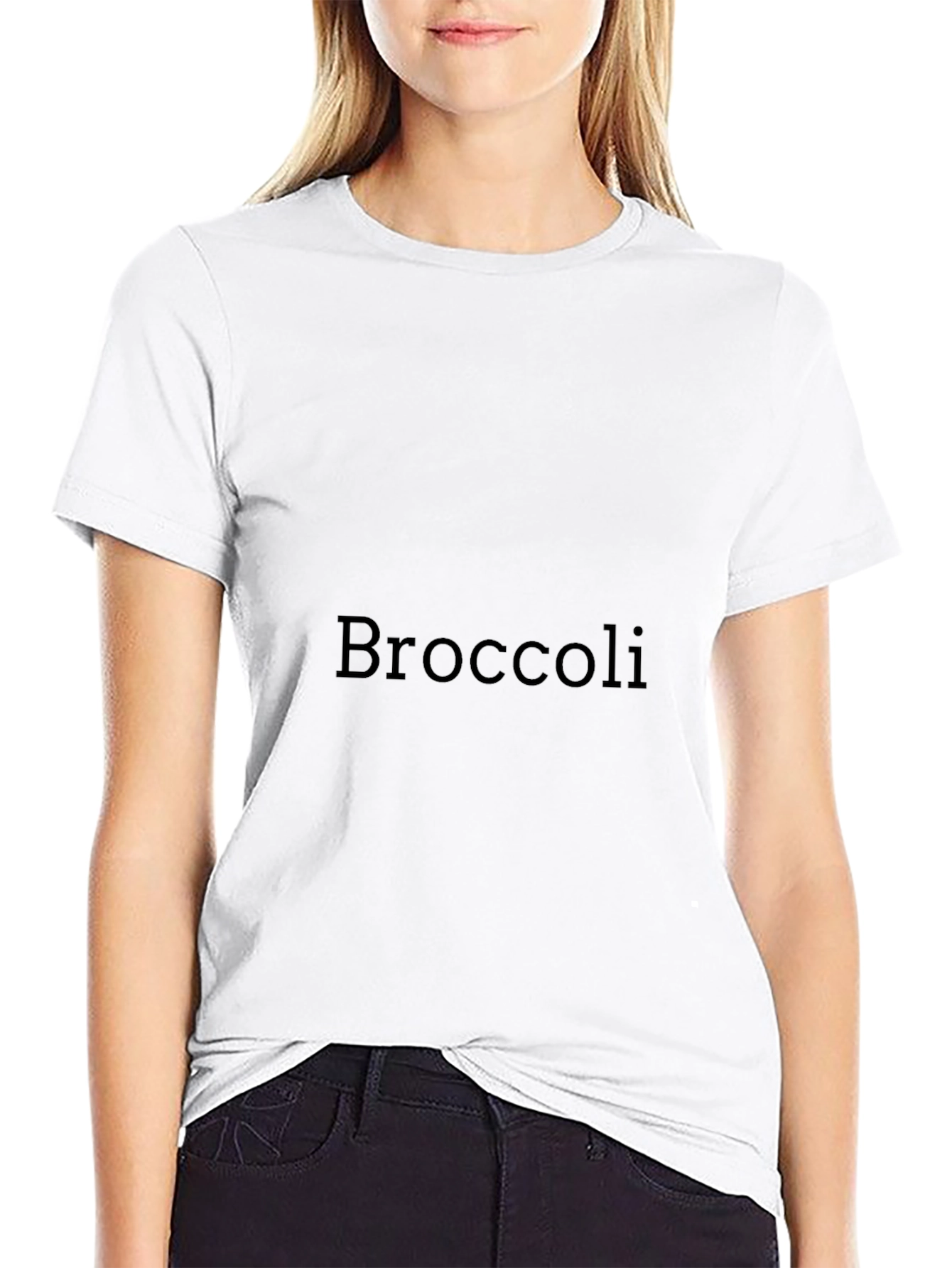 Broccoli Graphic Black T-Shirt