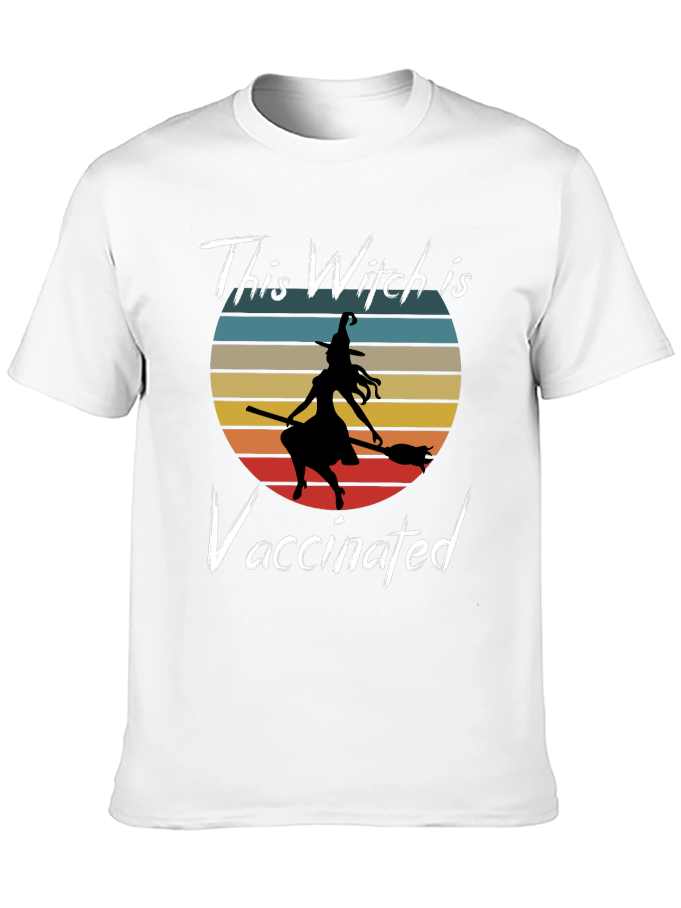 Vaccinated Witch Graphic T-Shirt