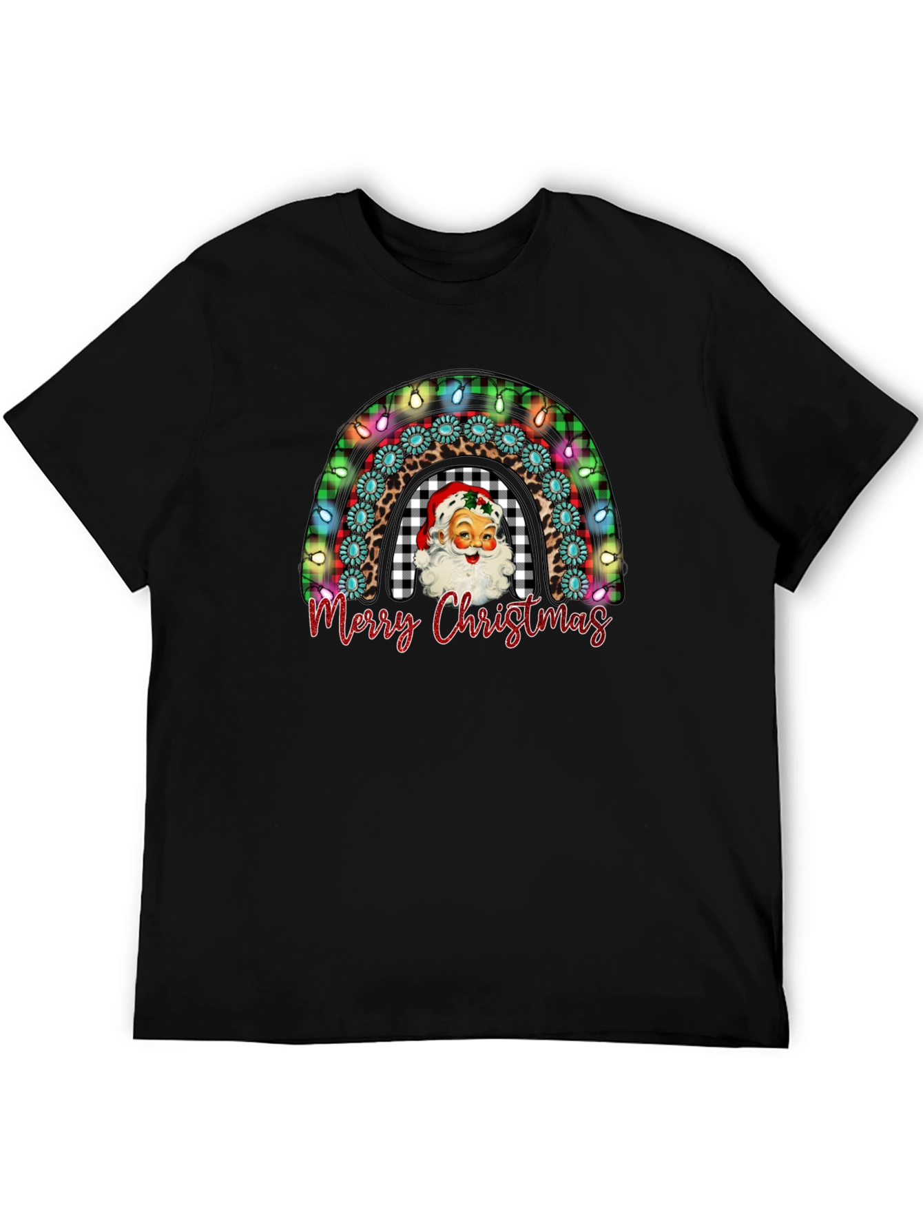 Merry Christmas Santa Rainbow T-Shirt
