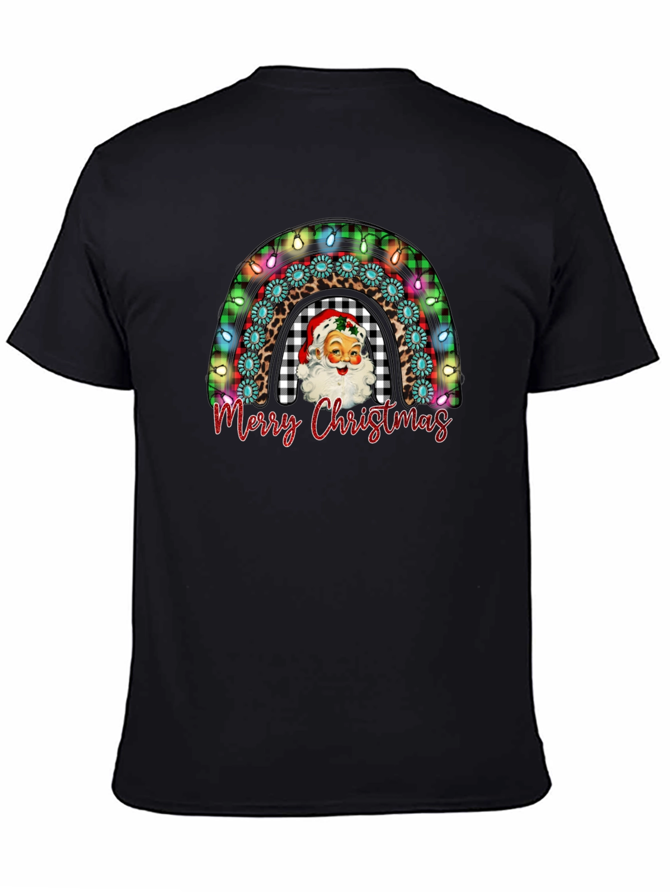 Merry Christmas Santa Rainbow T-Shirt
