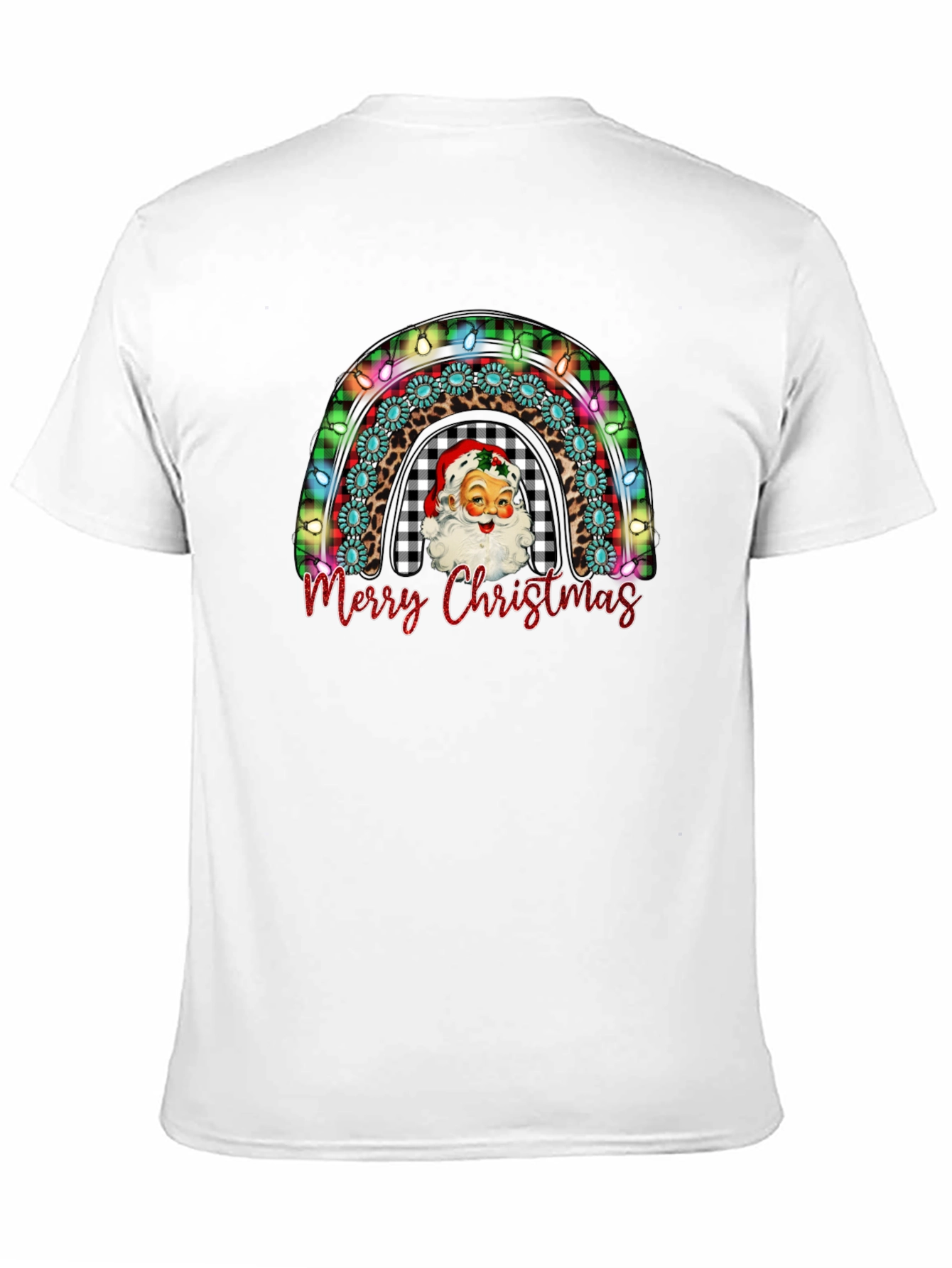 Merry Christmas Santa Rainbow T-Shirt