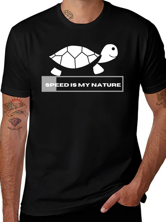 Speed Is My Nature Turtle Graphic Tee