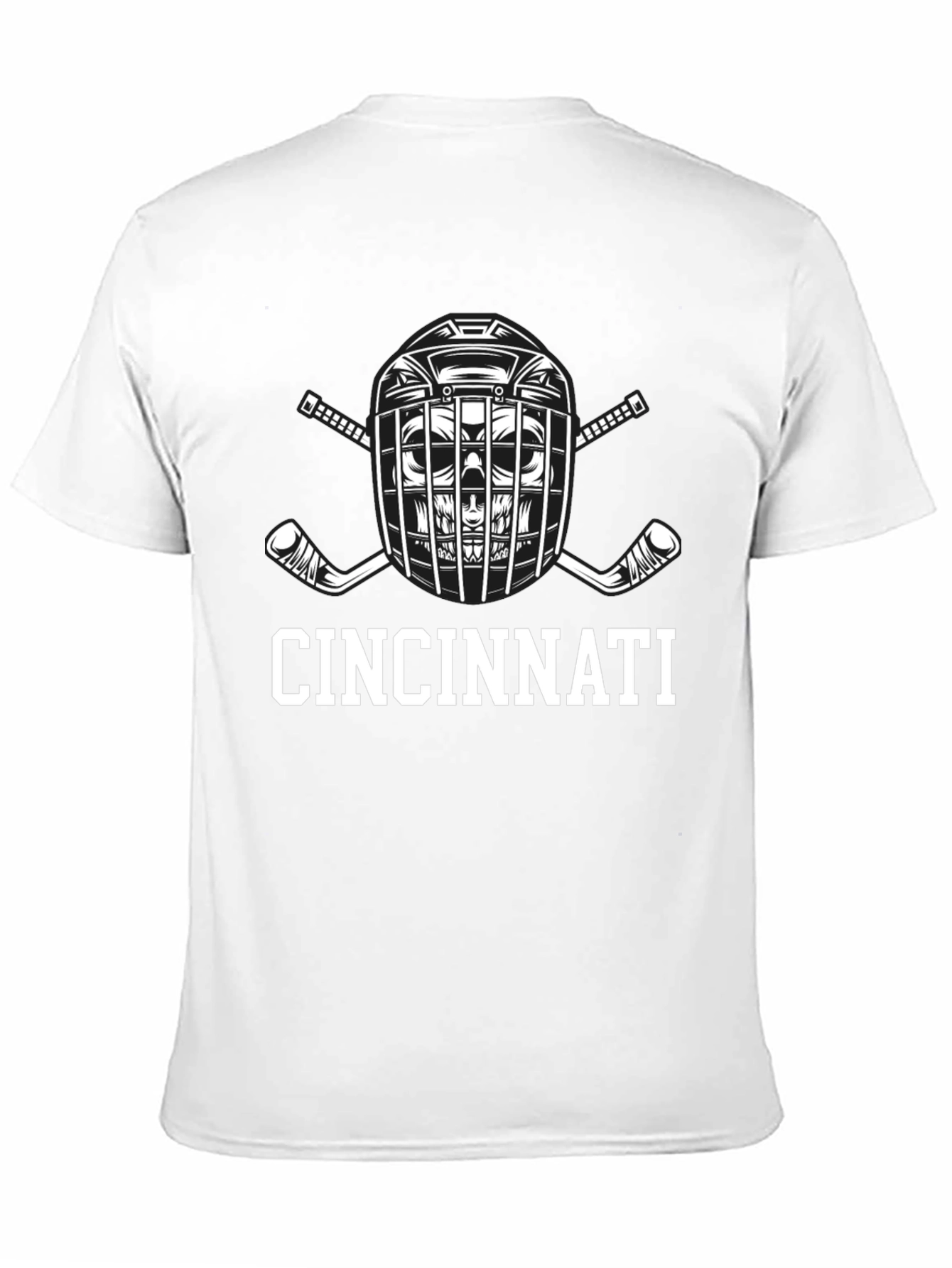 Cincinnati Hockey T-Shirt - Black Crew Neck Tee