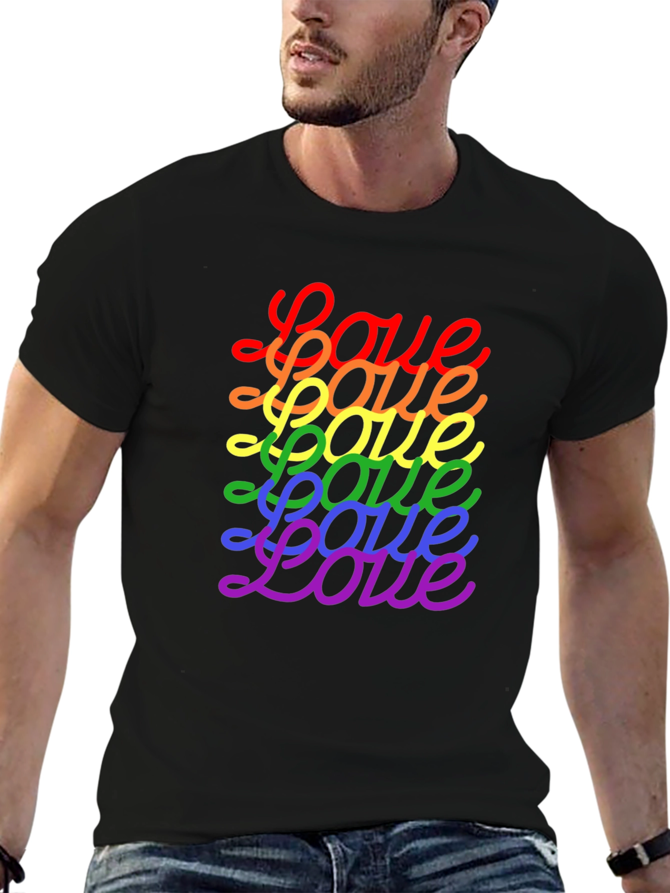 Love Rainbow Pride T-Shirt - Stylish Graphic Tee