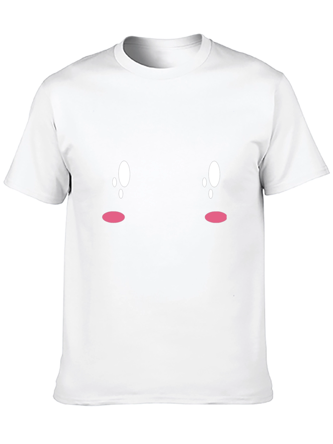 Cute Expression Black Tee - Soft & Comfortable