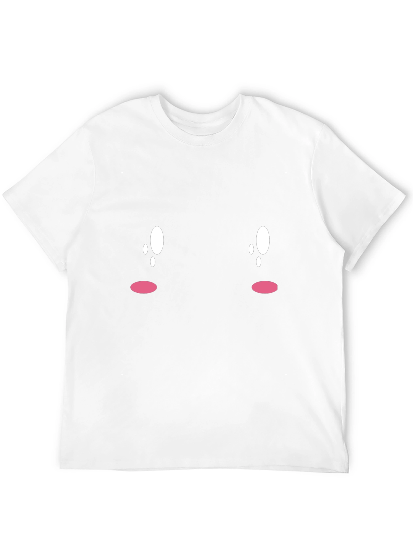 Cute Expression Black Tee - Soft & Comfortable
