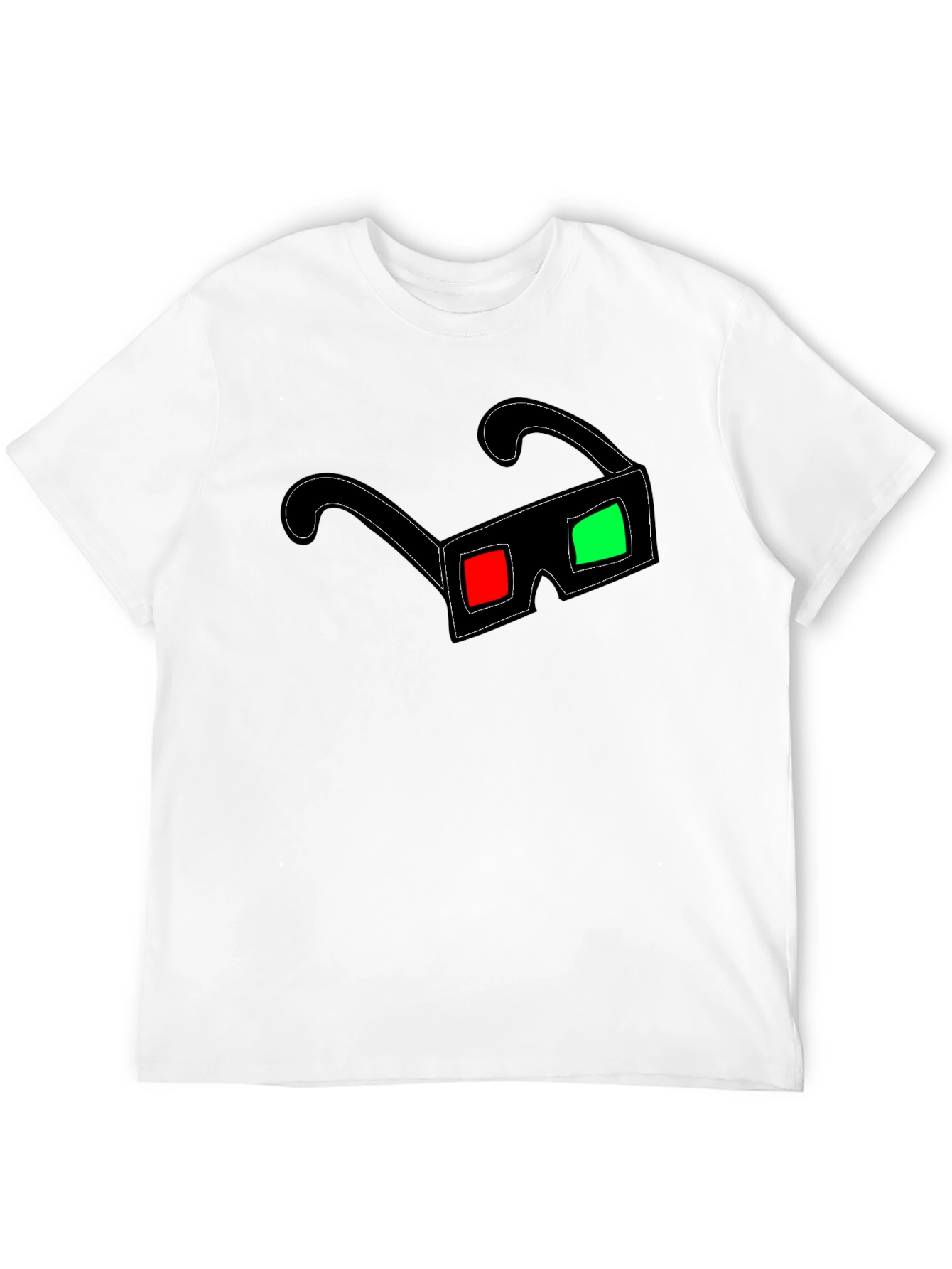 3D Glasses Graphic T-Shirt - Anaglyph Style Tee