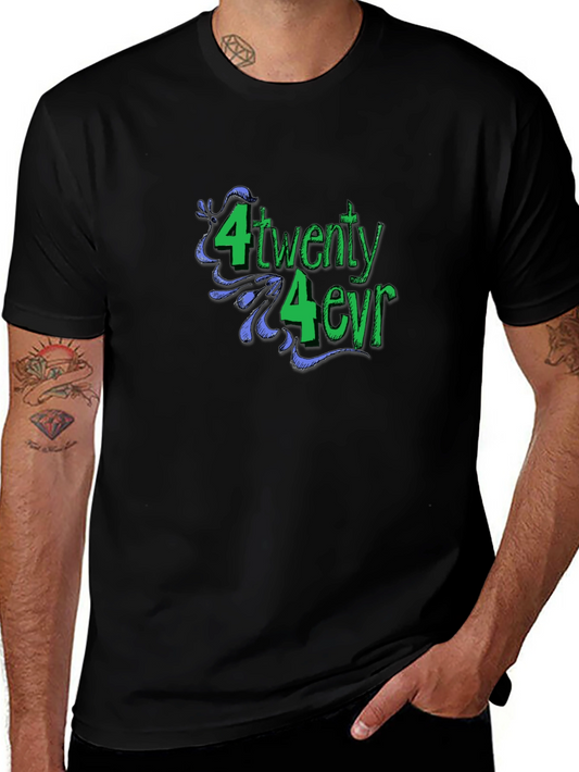 420 Forever Black Graphic T-Shirt