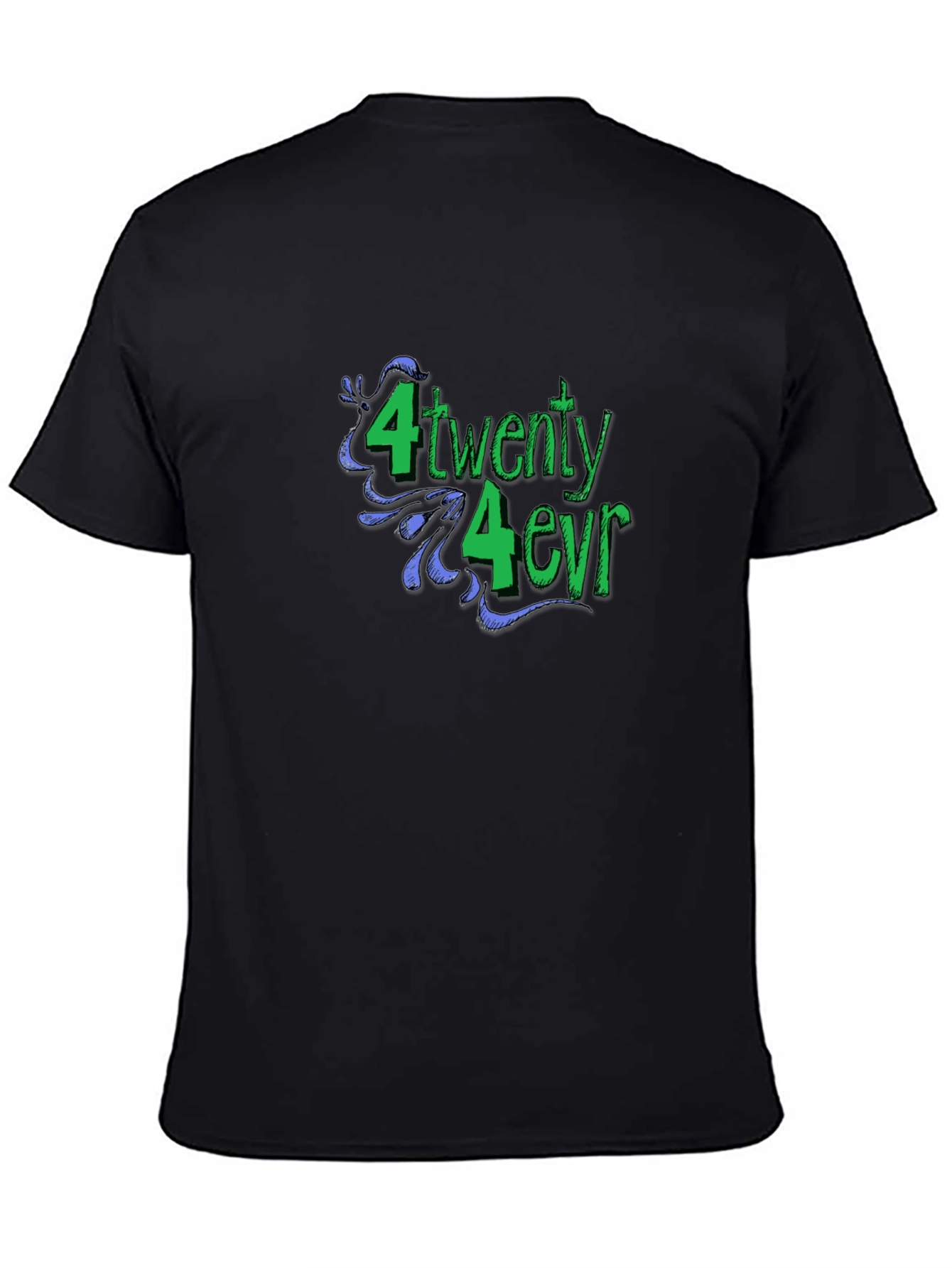 420 Forever Black Graphic T-Shirt