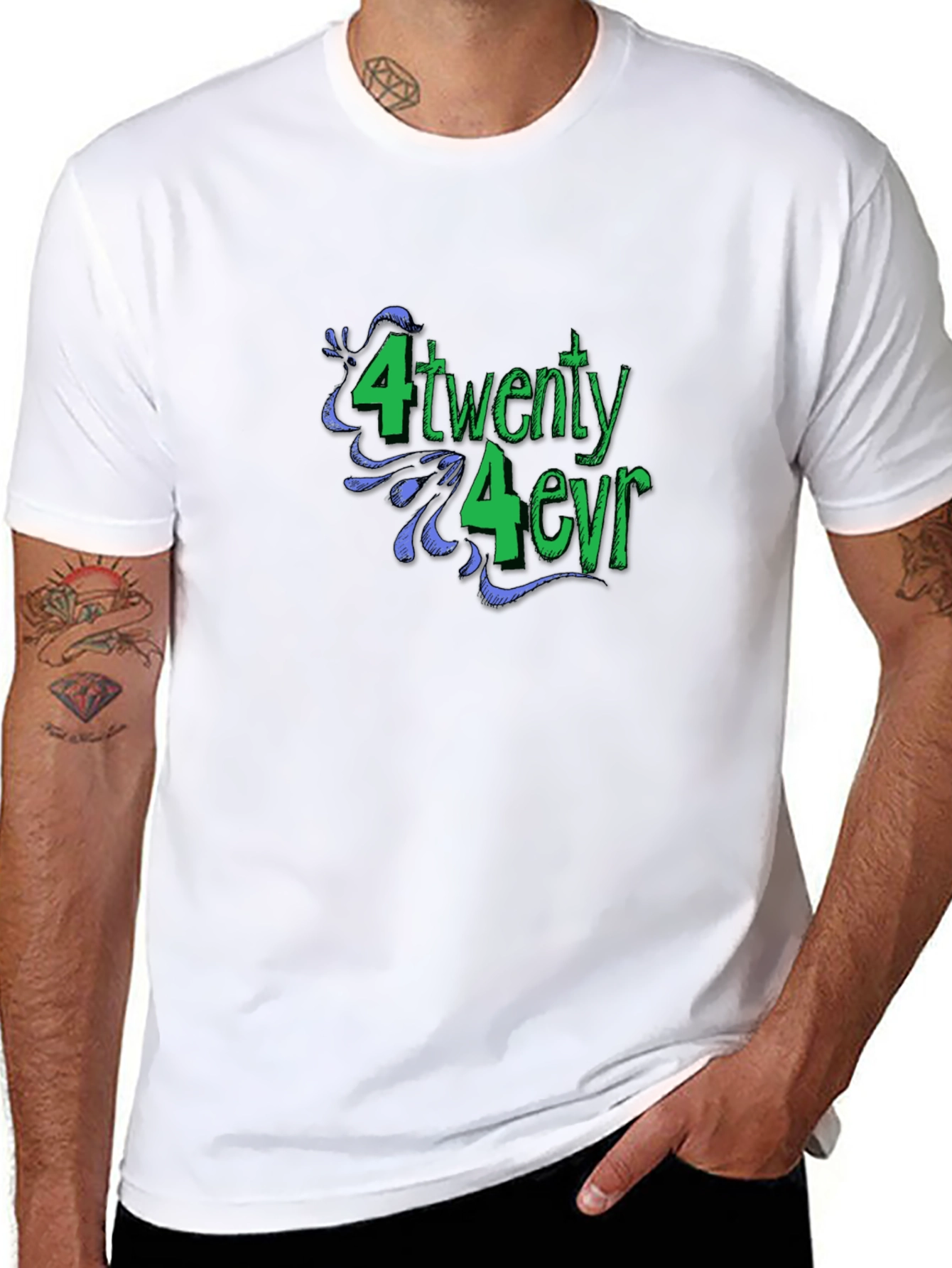 420 Forever Black Graphic T-Shirt