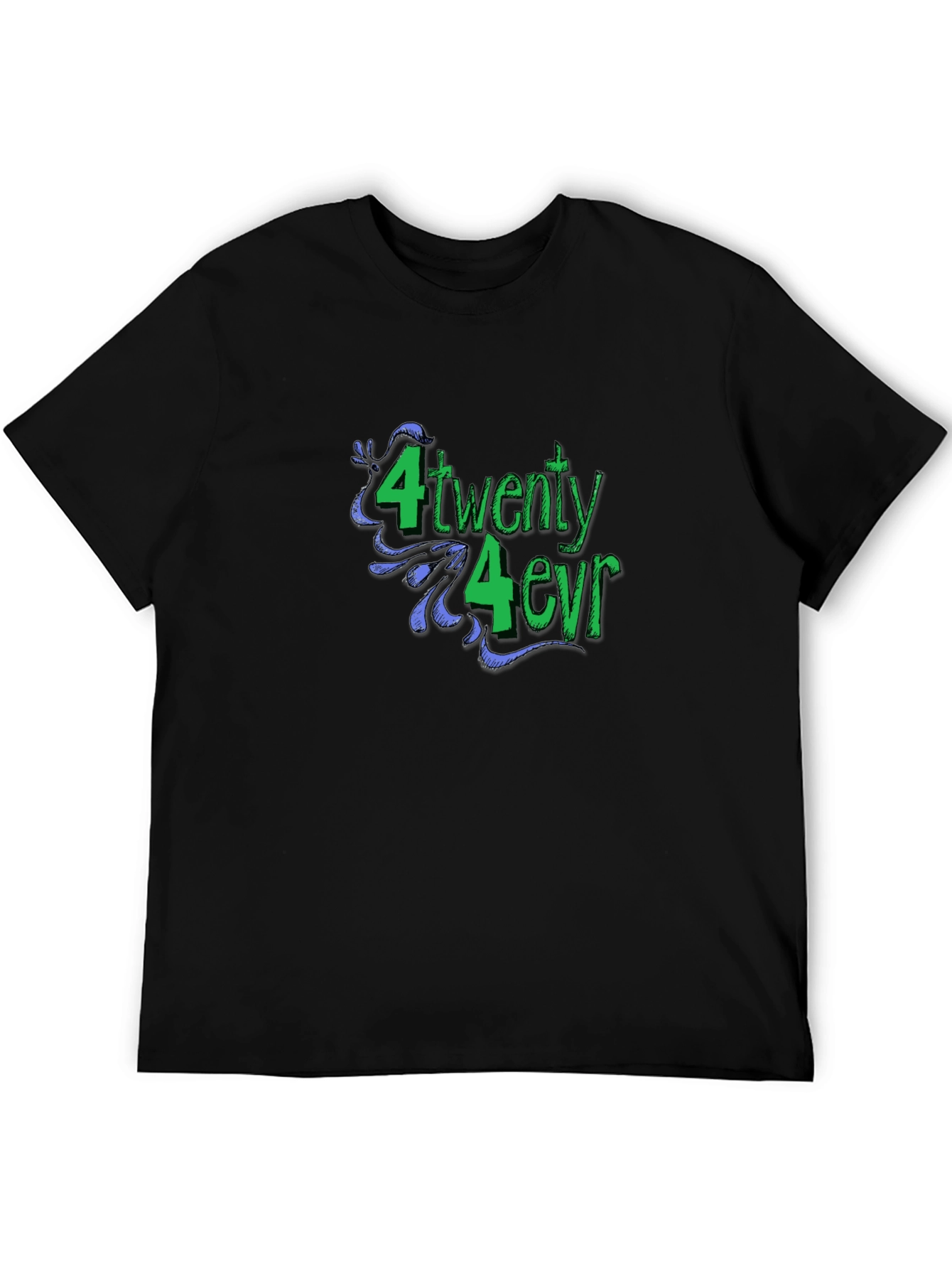 420 Forever Black Graphic T-Shirt