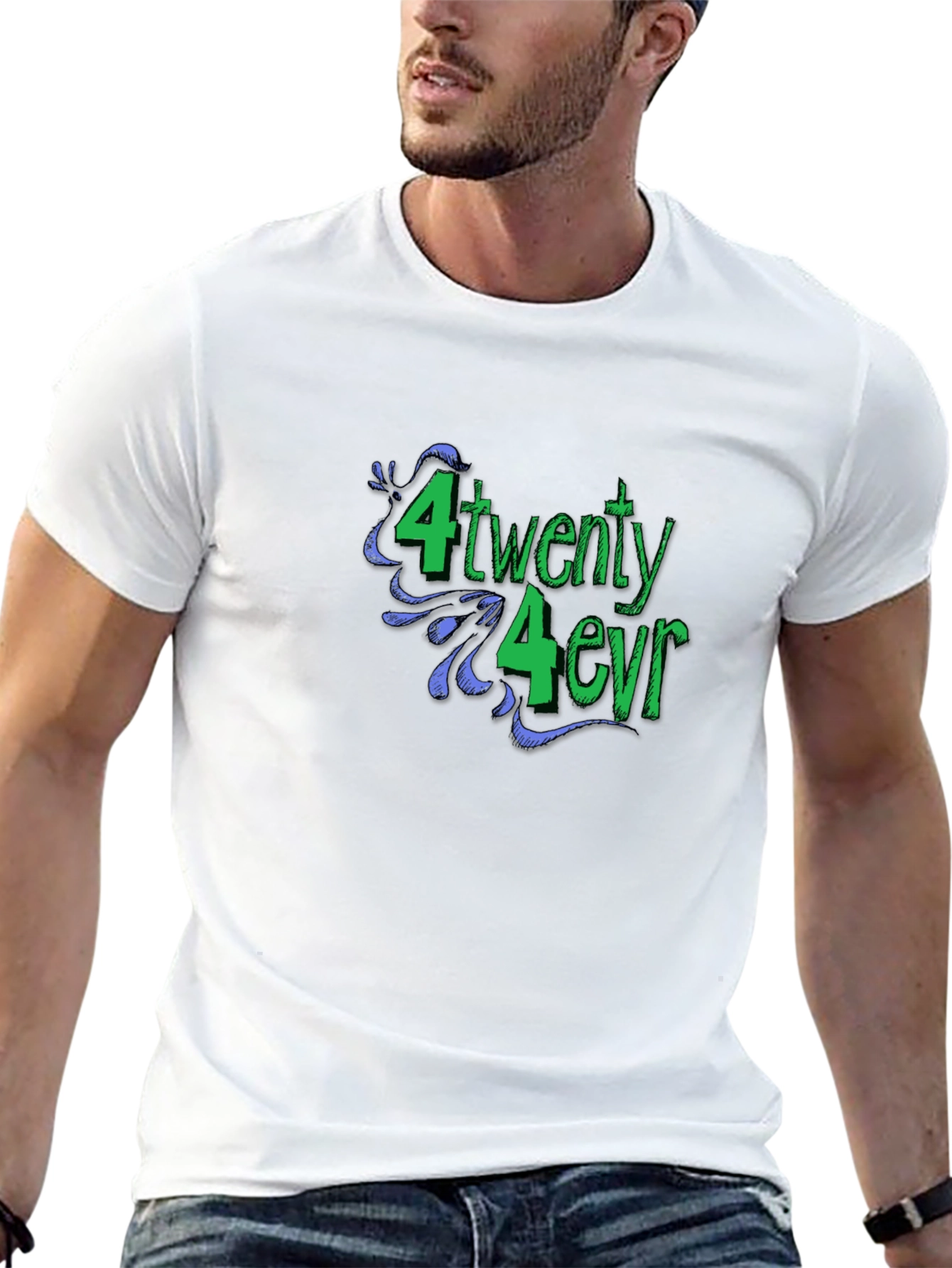 420 Forever Black Graphic T-Shirt